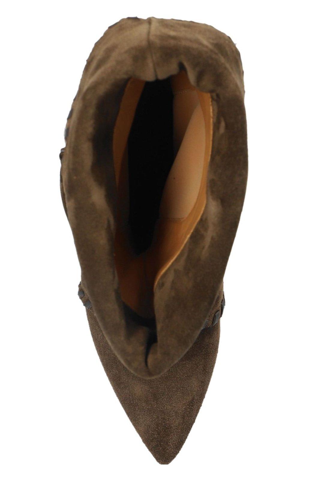 Shop Isabel Marant Edrika Slip-on Boots In Bronze