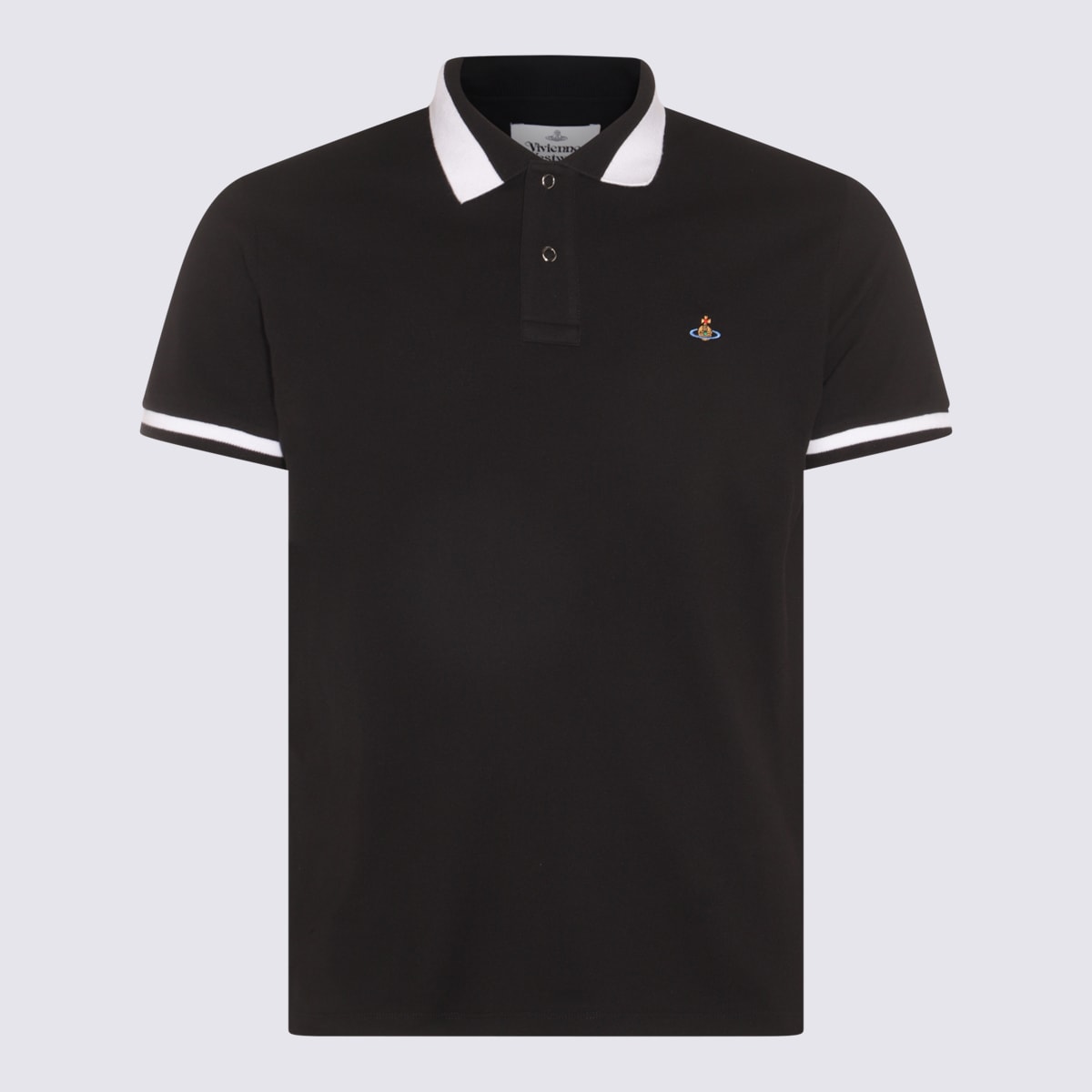 Vivienne Westwood Black Cotton Polo Shirt