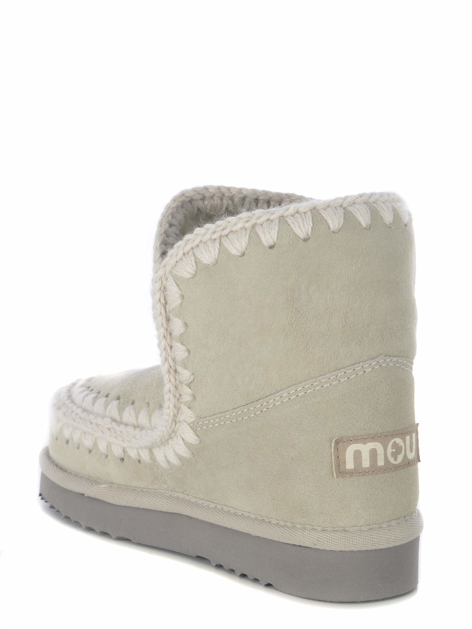 Shop Mou Ankle Boots  Eskimo24 Made In Suede In Grey