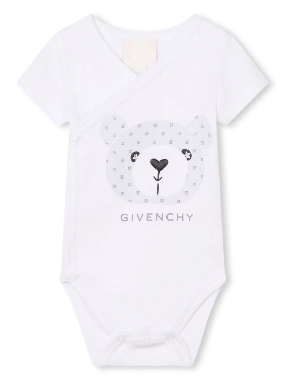 Shop Givenchy Set 2 White Bodysuits With Print