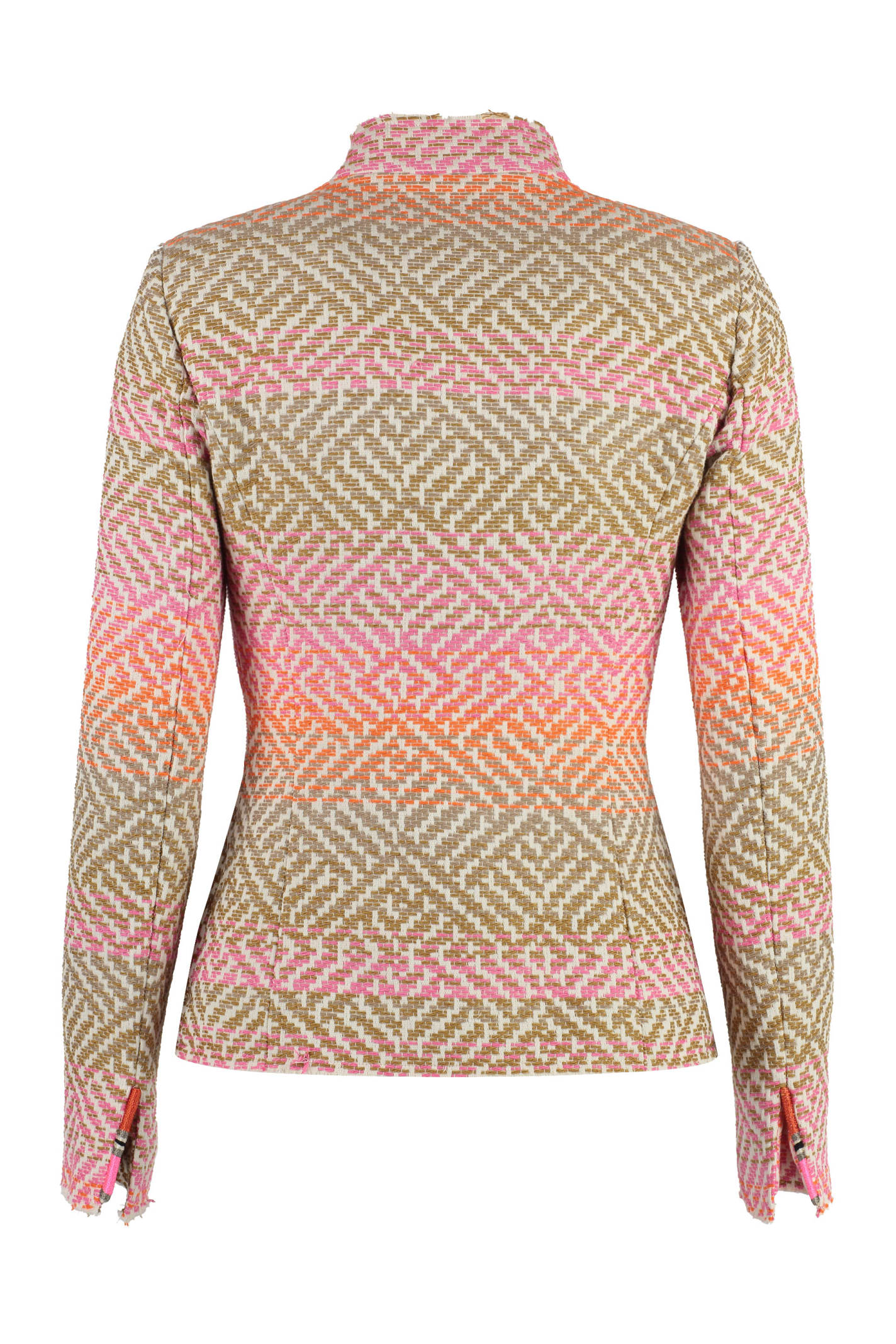 Shop Bazar Deluxe Cotton Blend Jacket In Multicolor