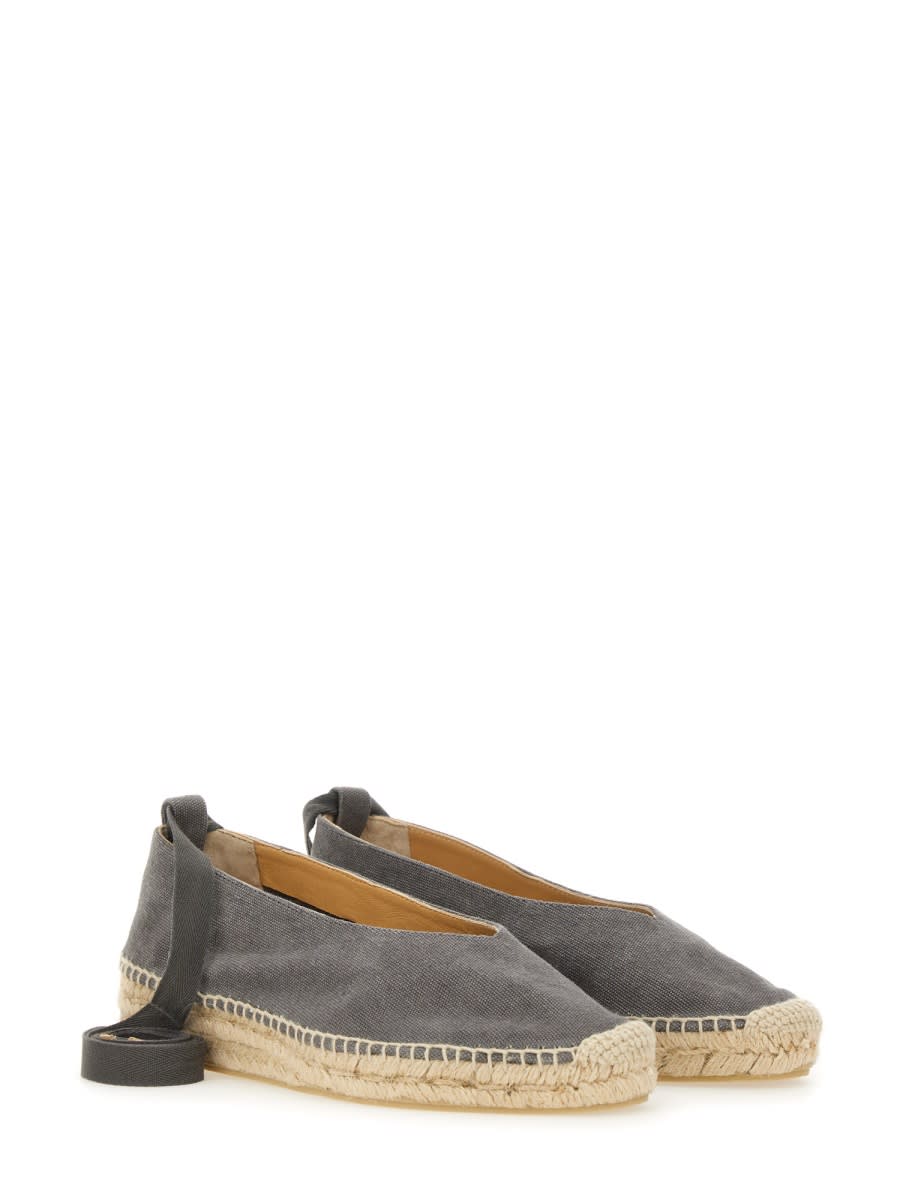Shop Castaã±er Espadrille Gea In Grey