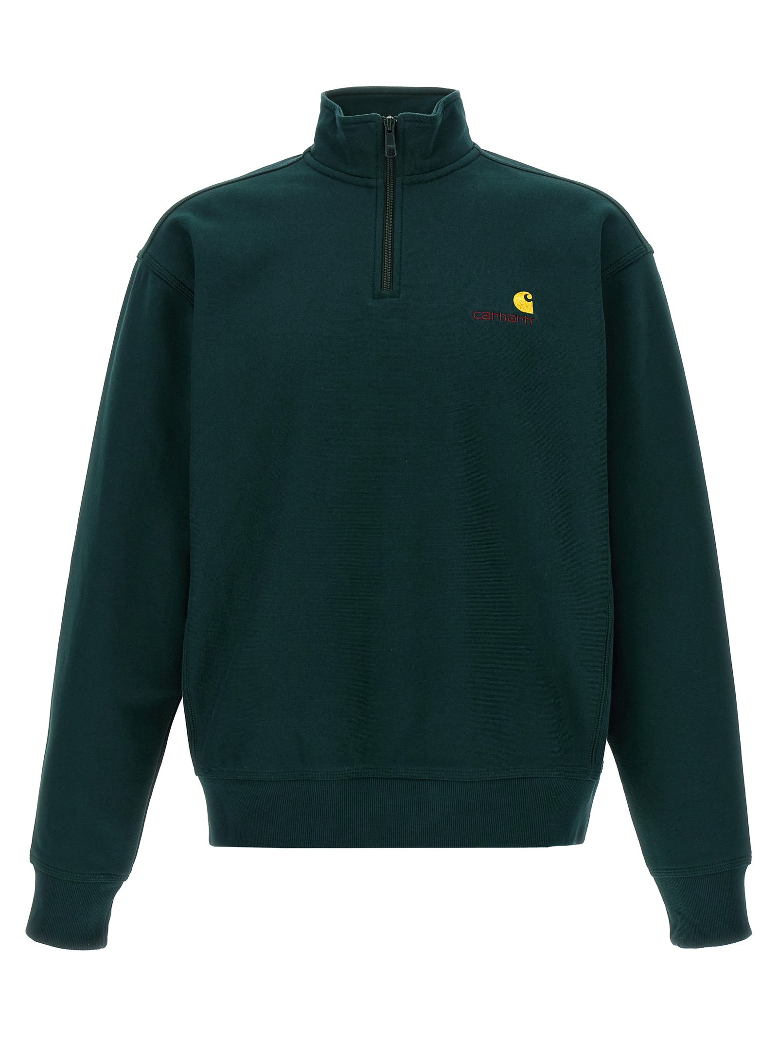Carhartt American Script Sweatshirt In Green
