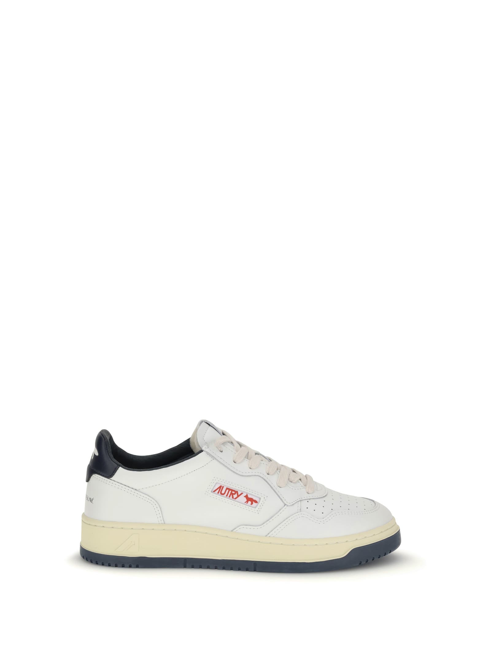 Autry X Maison Kitsune Medalist Low Top Sneakers In Multi