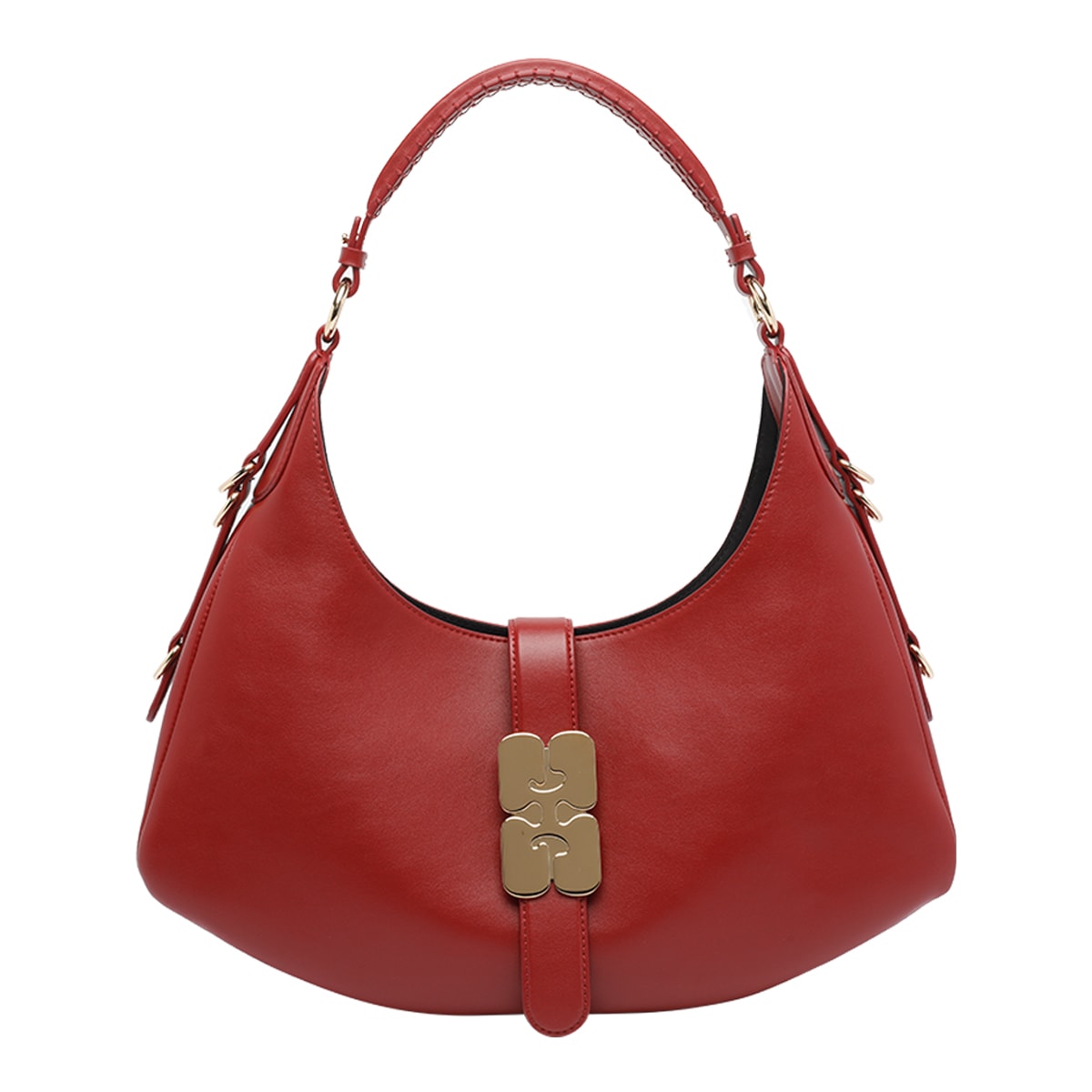 Ganni Small Kat Shoulder Bag In Red