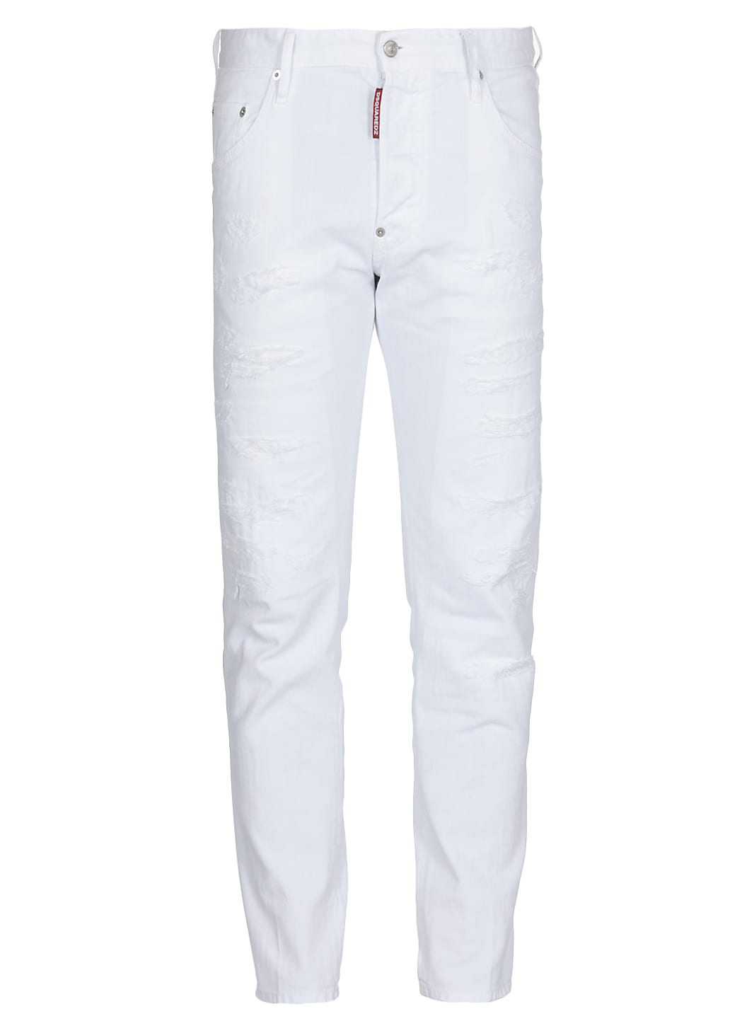 Dsquared2 Cotton Trousers In White