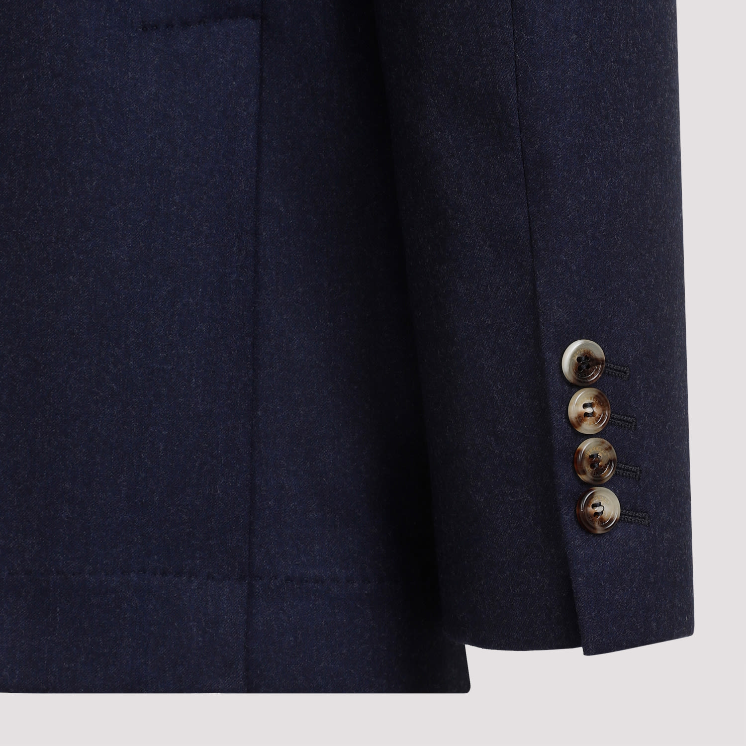 Shop Brunello Cucinelli Single Brested Jacket In Dark Blue