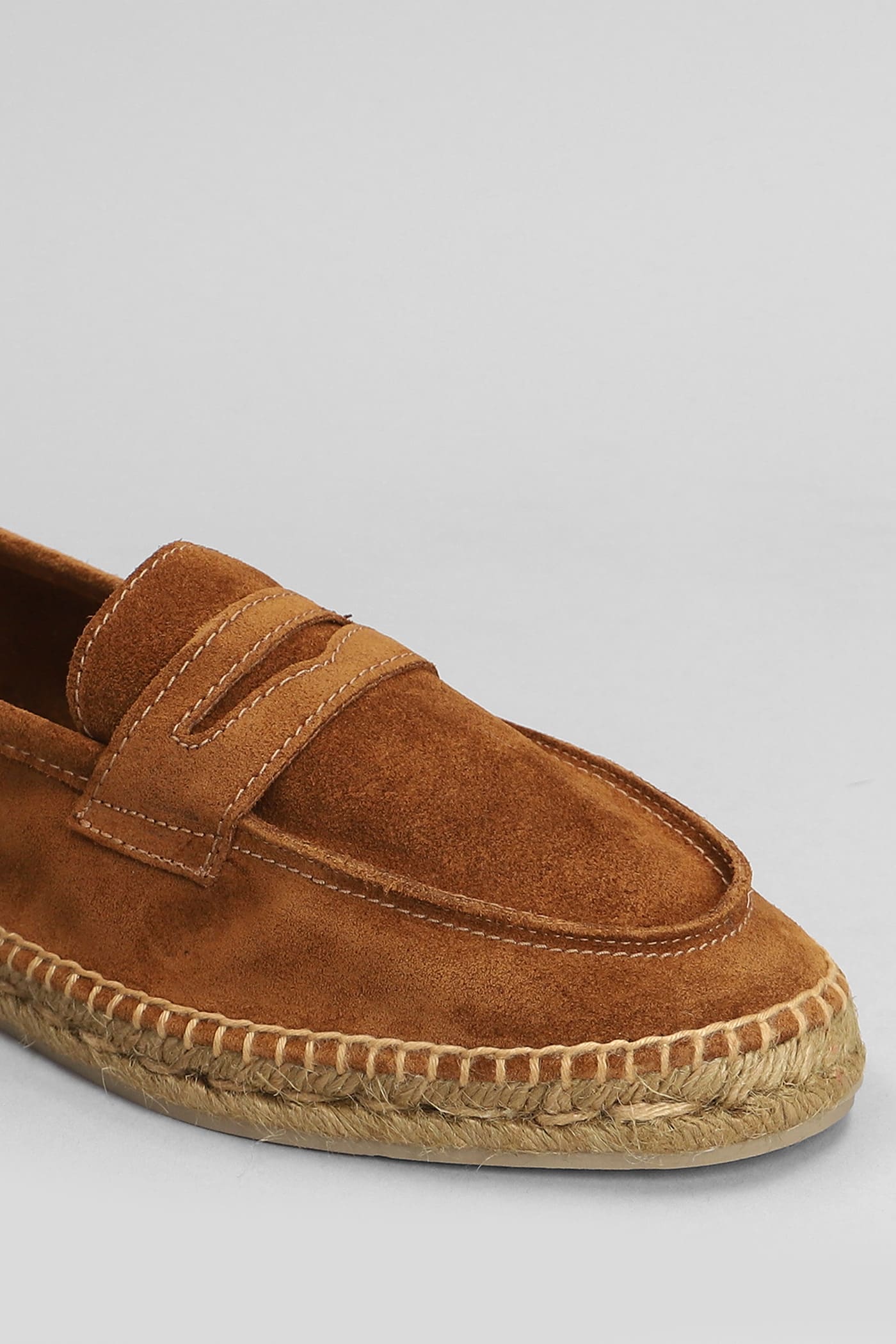 Castaã±er Nacho T-005 Espadrilles In Leather Color Suede In Brown