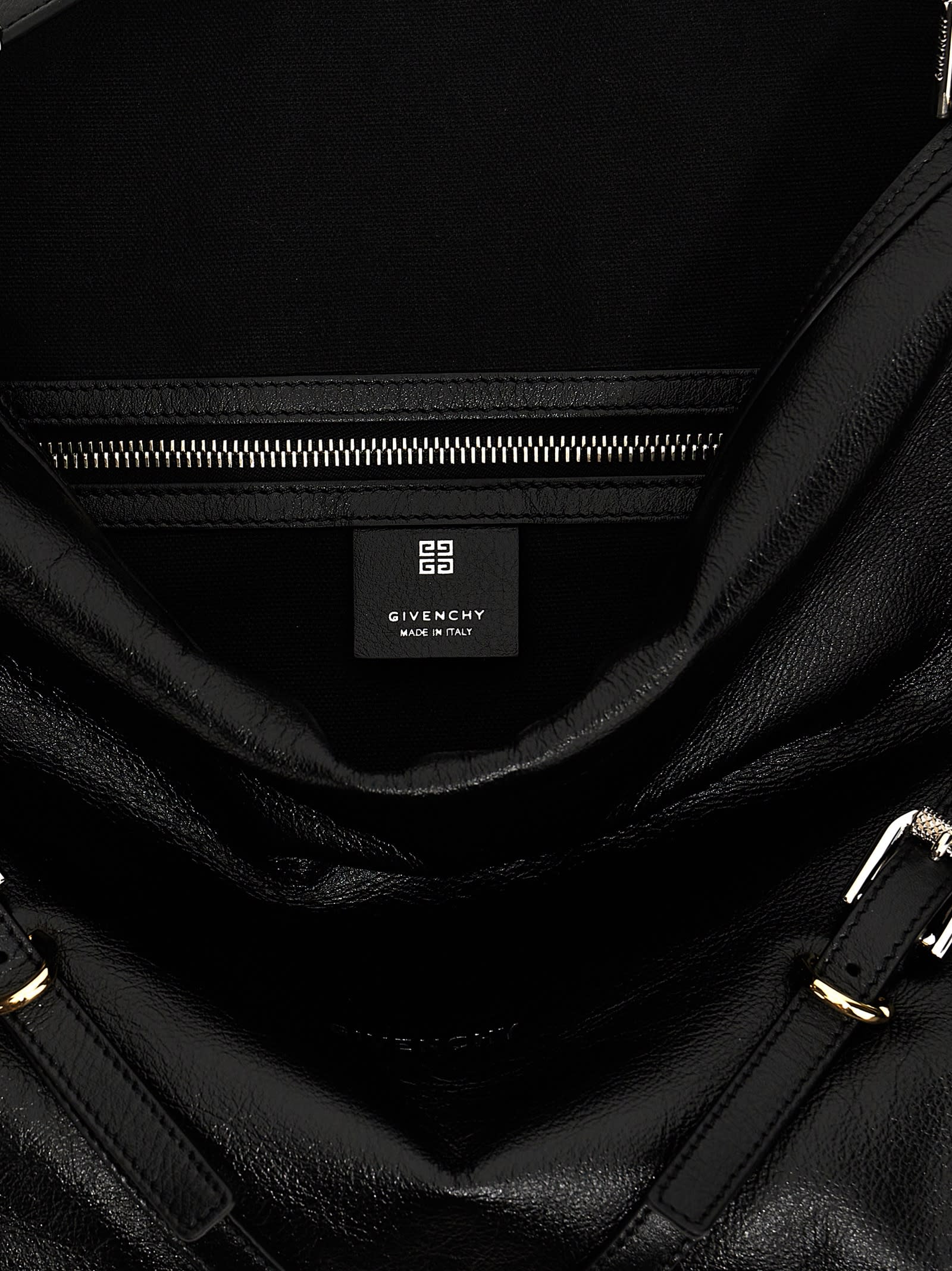 Shop Givenchy Voyou Medium Shoulder Bag In Black
