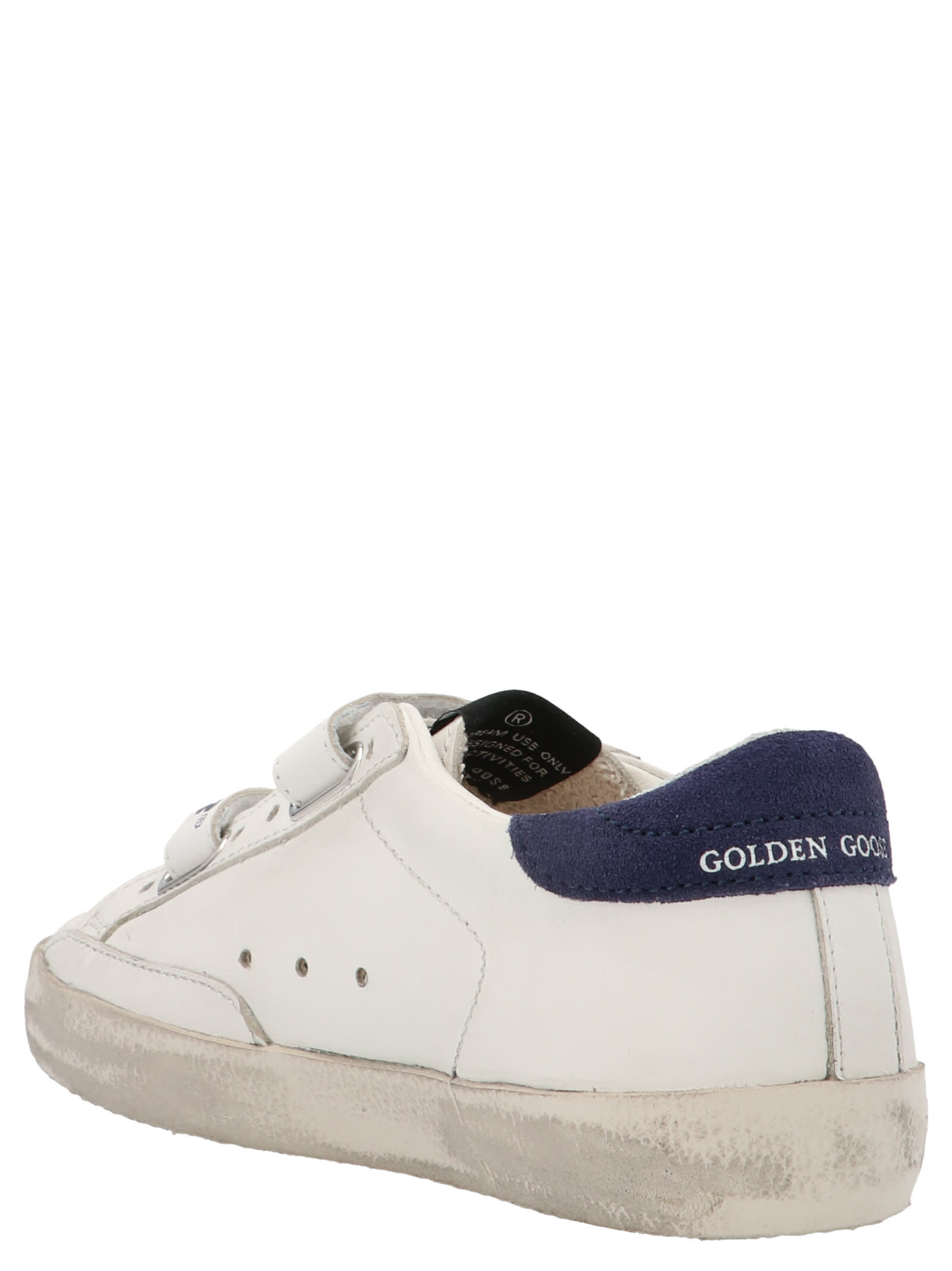 Shop Golden Goose Old School Sneakers In White/black