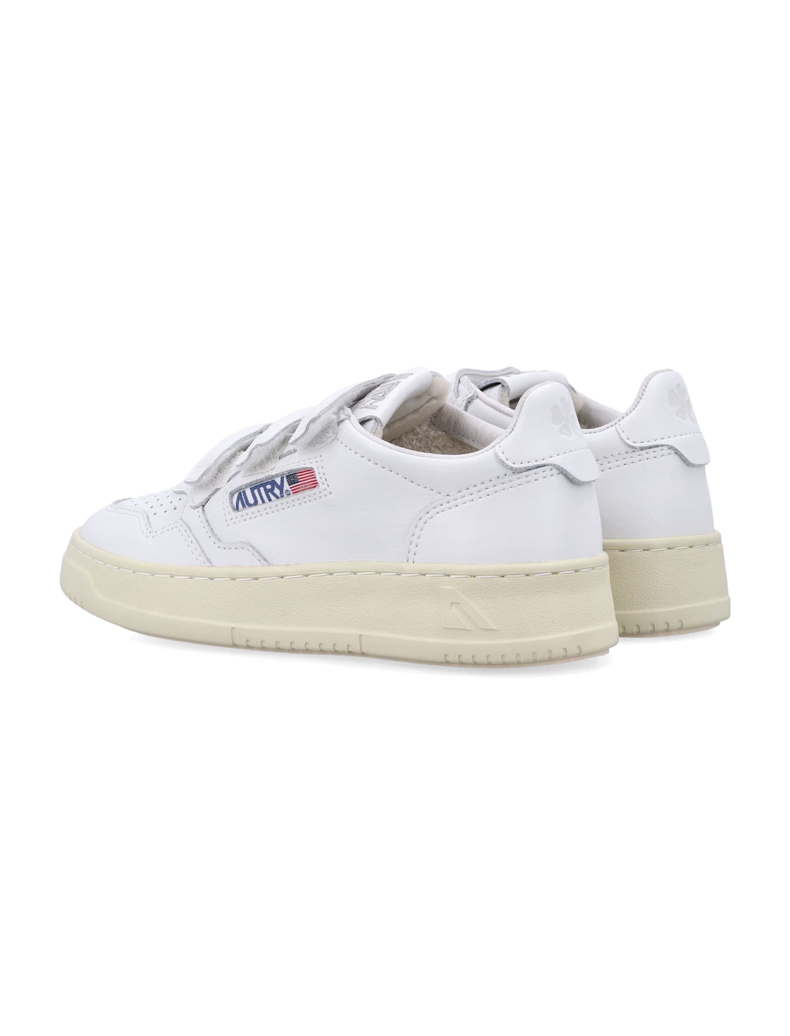 Autry Kid - Medalist Low Kidstripes Sneakers In White