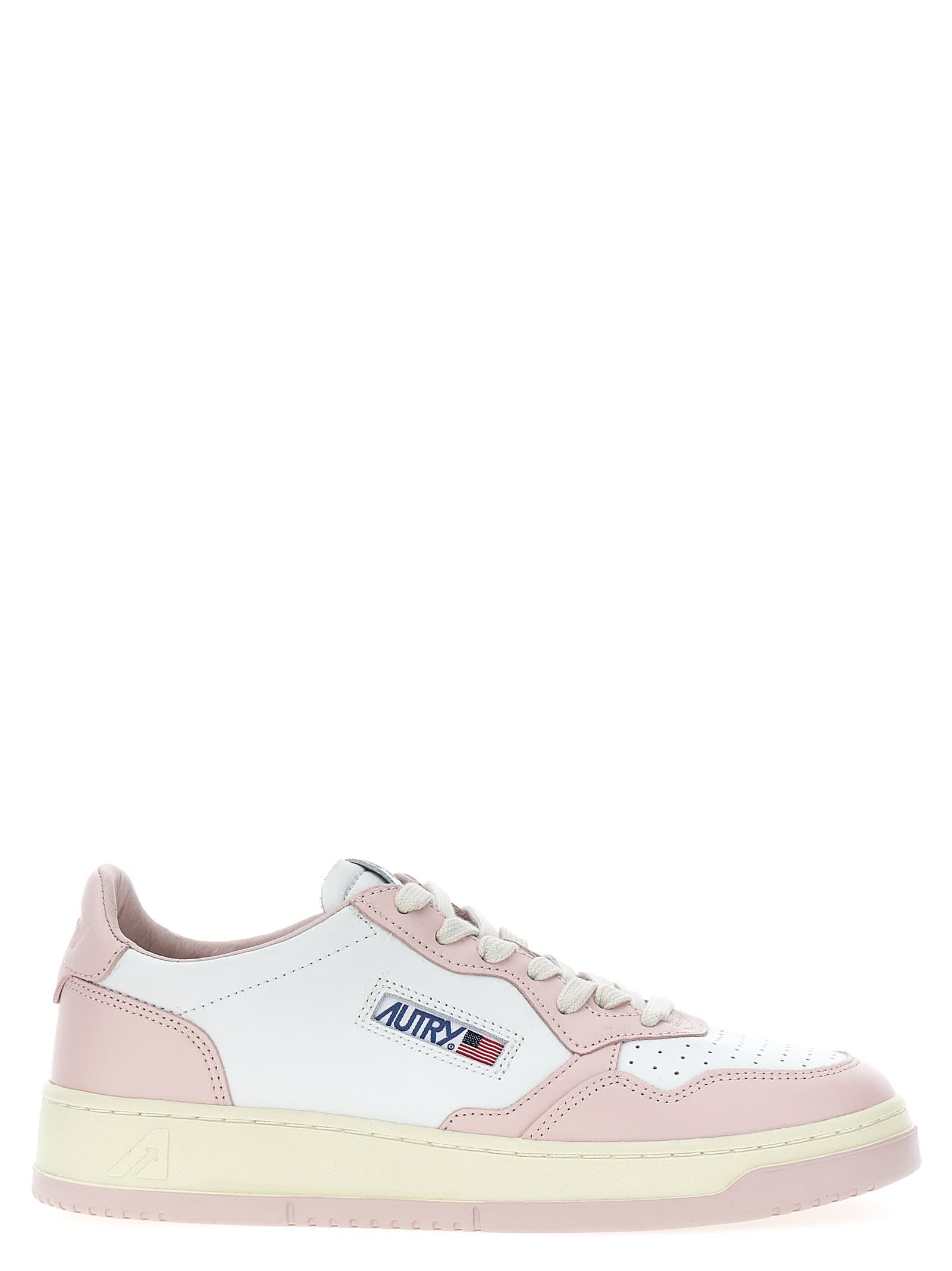 Shop Autry Medalist Low Sneakers In Powder