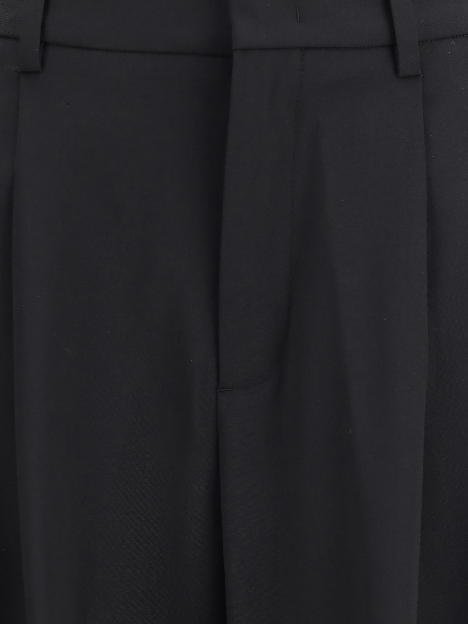 Moncler Genius Moncler X Ee72 Trousers By Edward Enninful In Stretch Technical Wool In Black