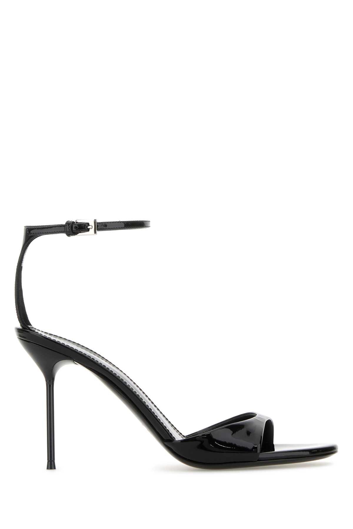 Black Leather Lidia Sandals