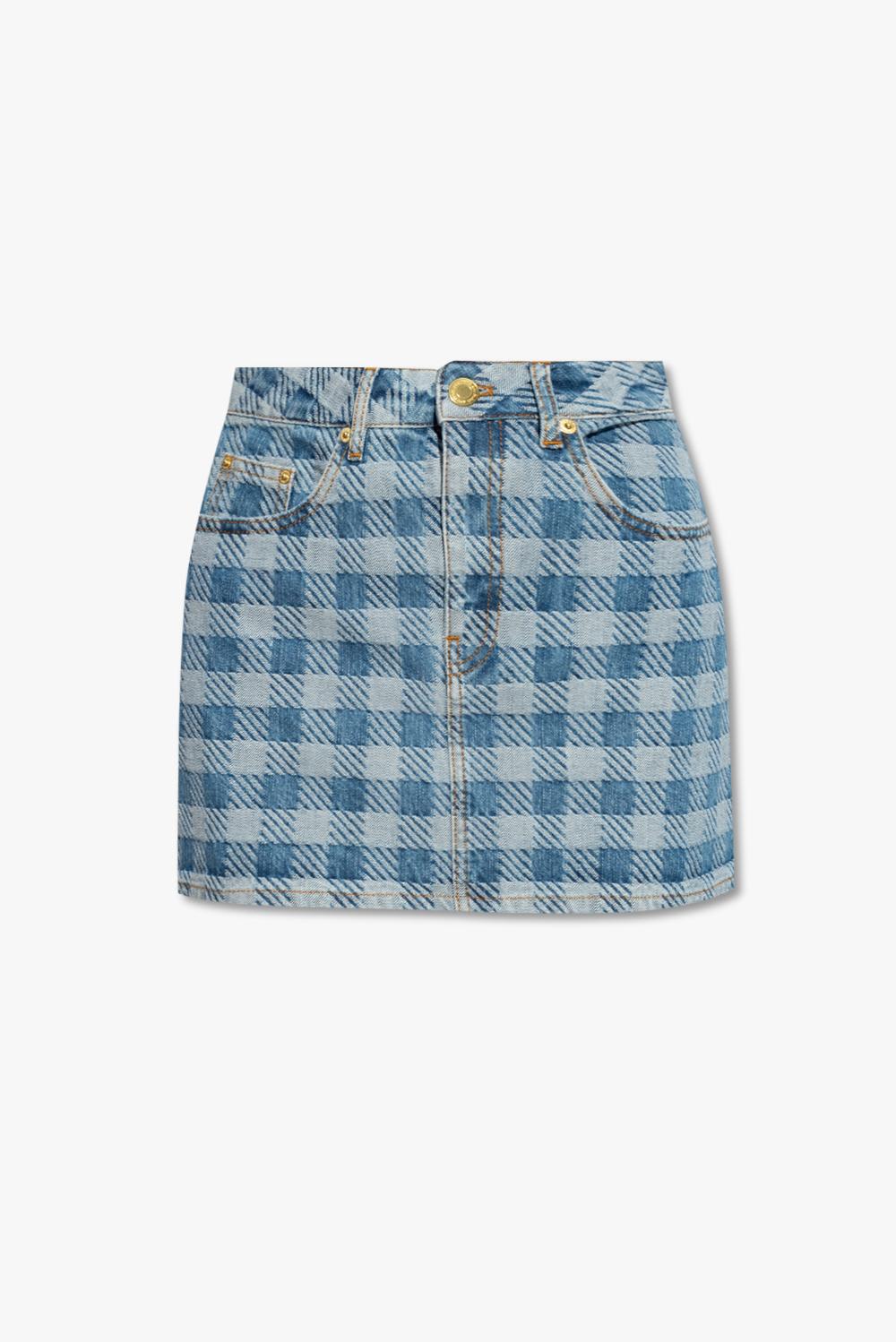 AMI ALEXANDRE MATTIUSSI DENIM SKIRT