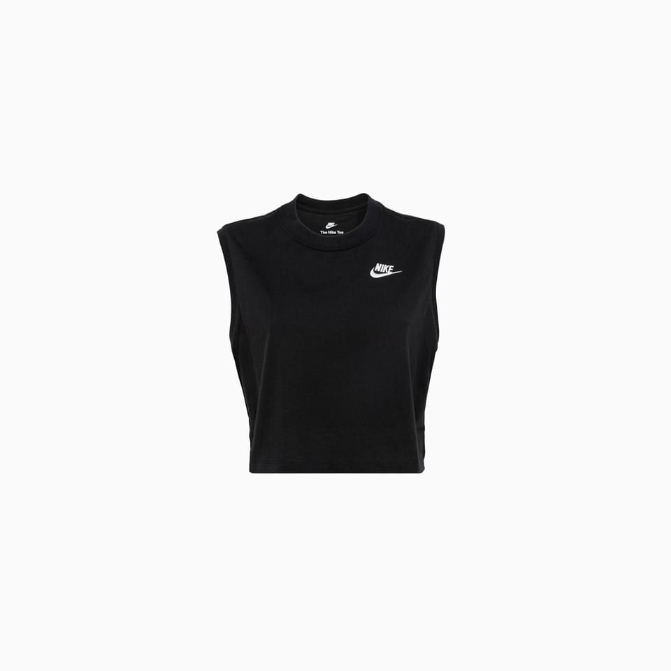 Shop Nike Sportswear Club Top Fv5505-010 In Black