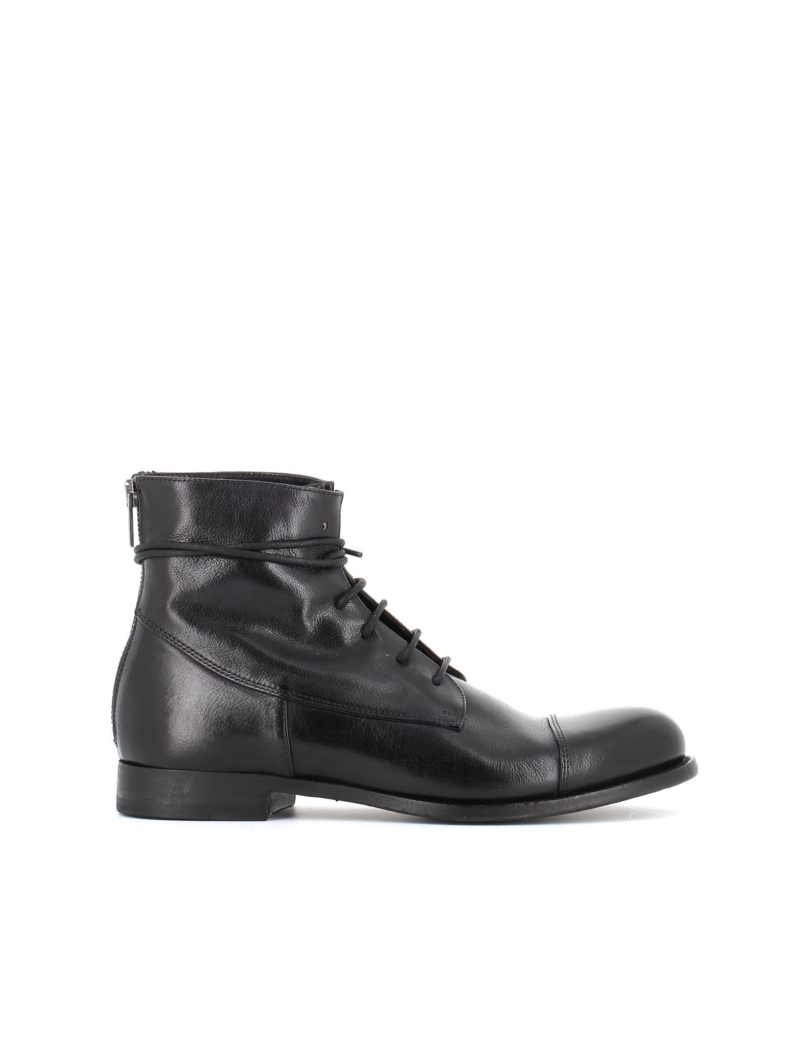 Pantanetti Lace-up Boot 3190d In Black