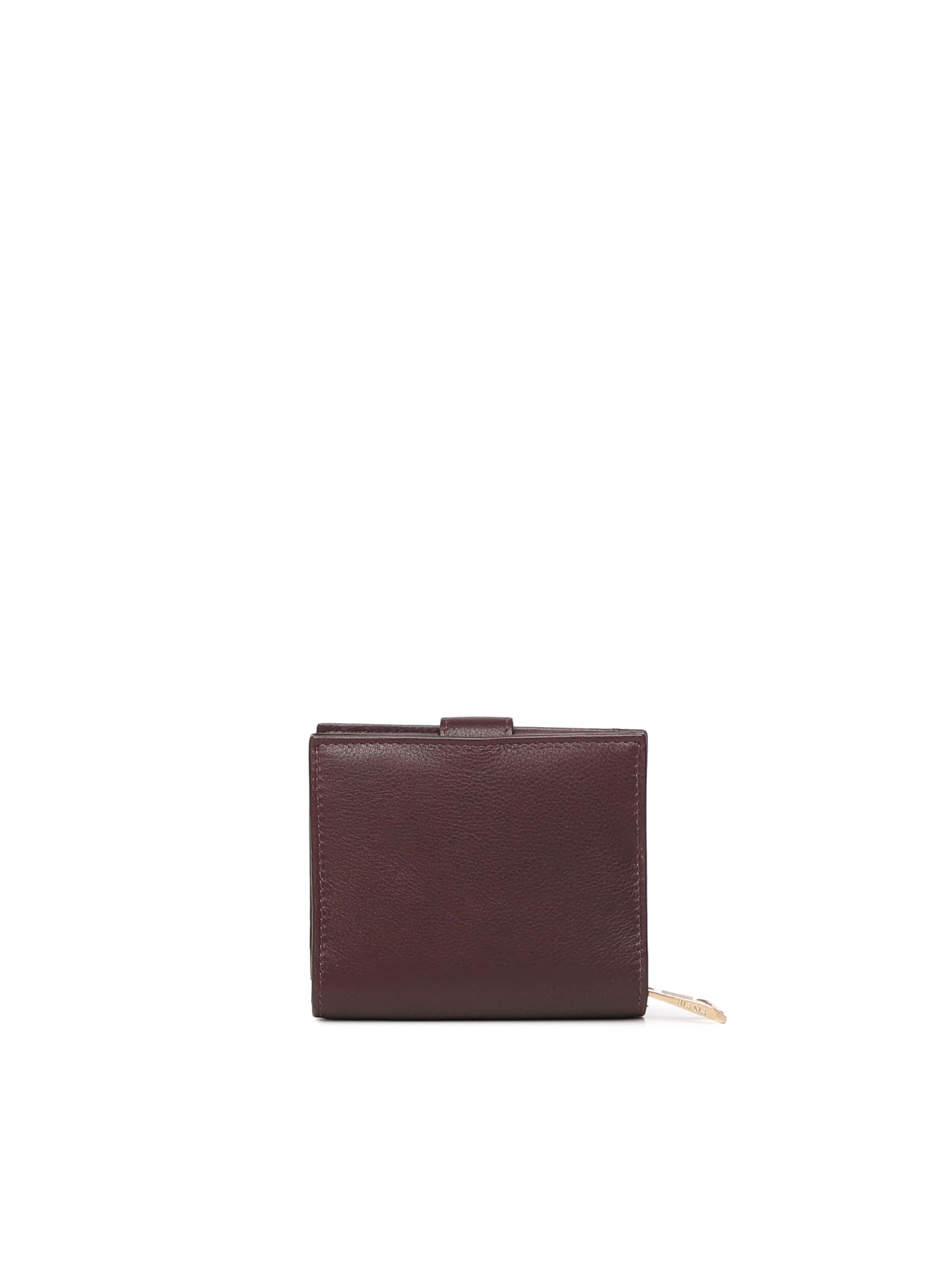 Biasia Leather Wallet With Logo In Brown