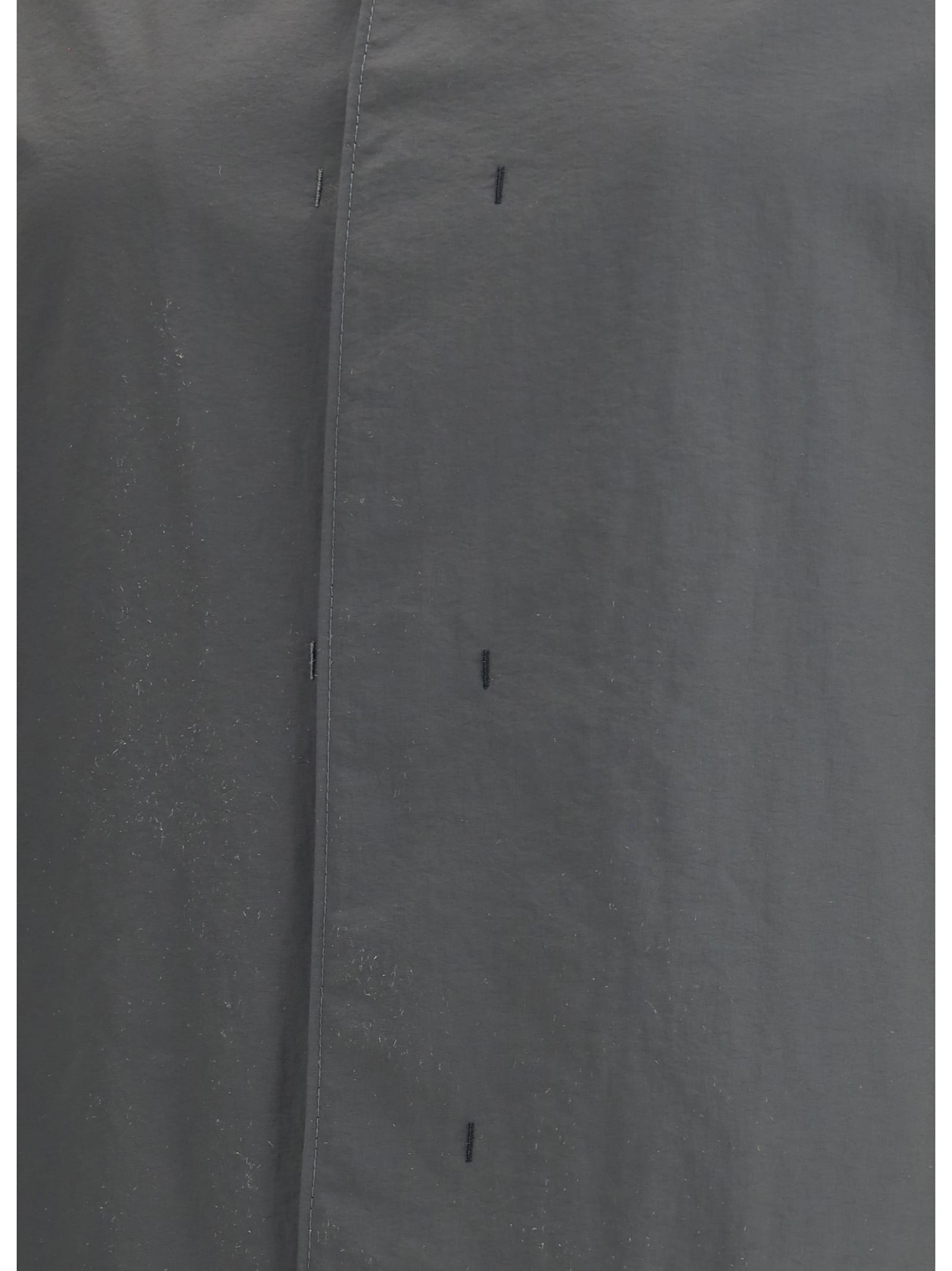 Gr10k Mono Dust Trench In Dark Asphalt Grey