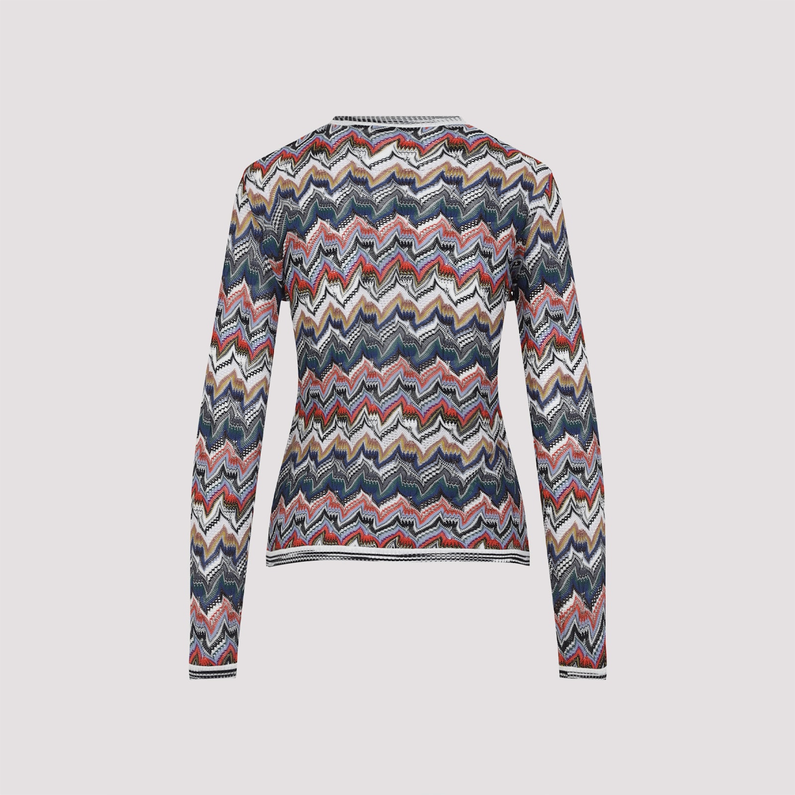 Missoni Womens Multicolor Tones Chevron V-neck Knit Cardigan In Multi