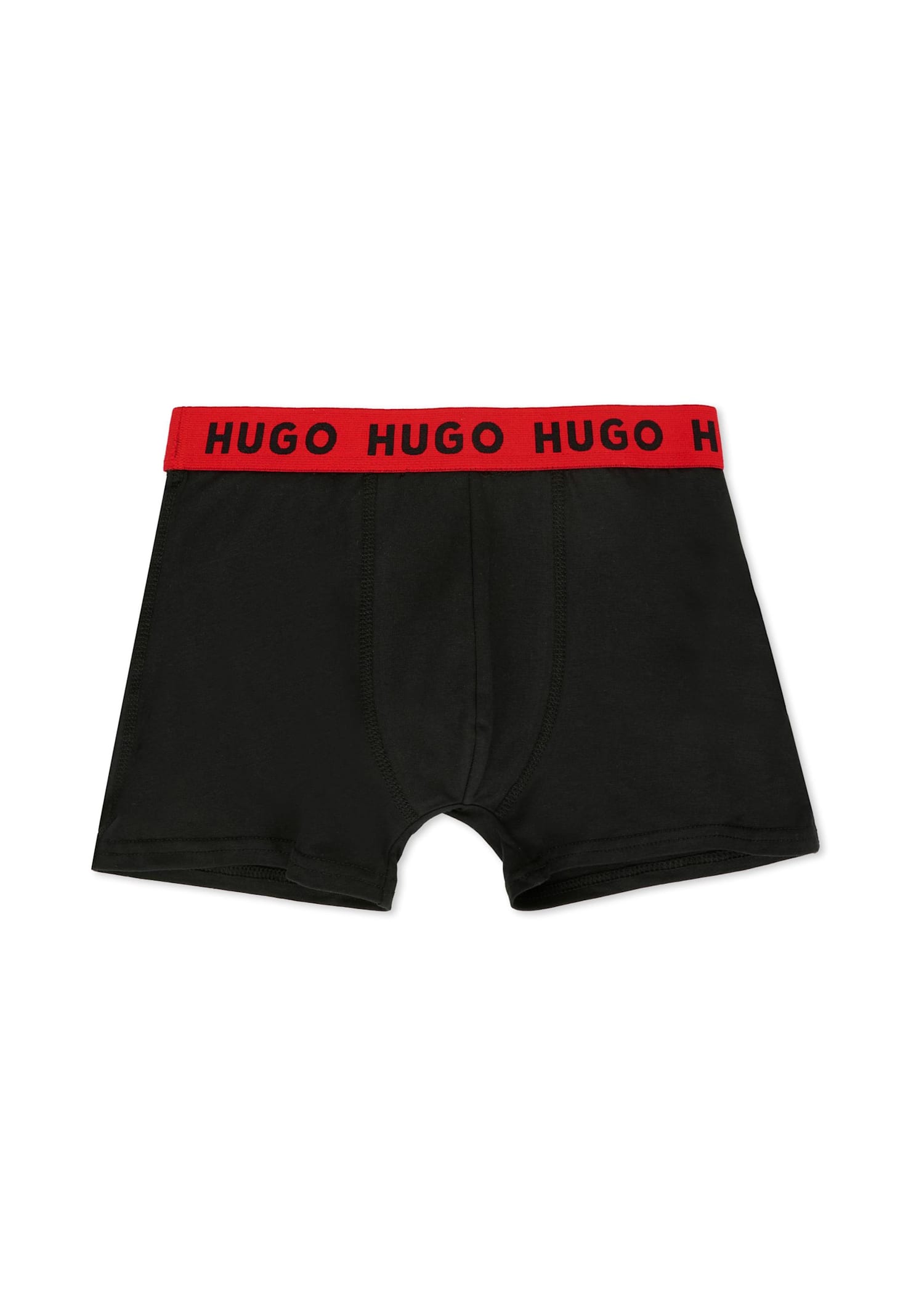 Hugo Boss Logo-waistband Boxer Set (set Of Two) In Black