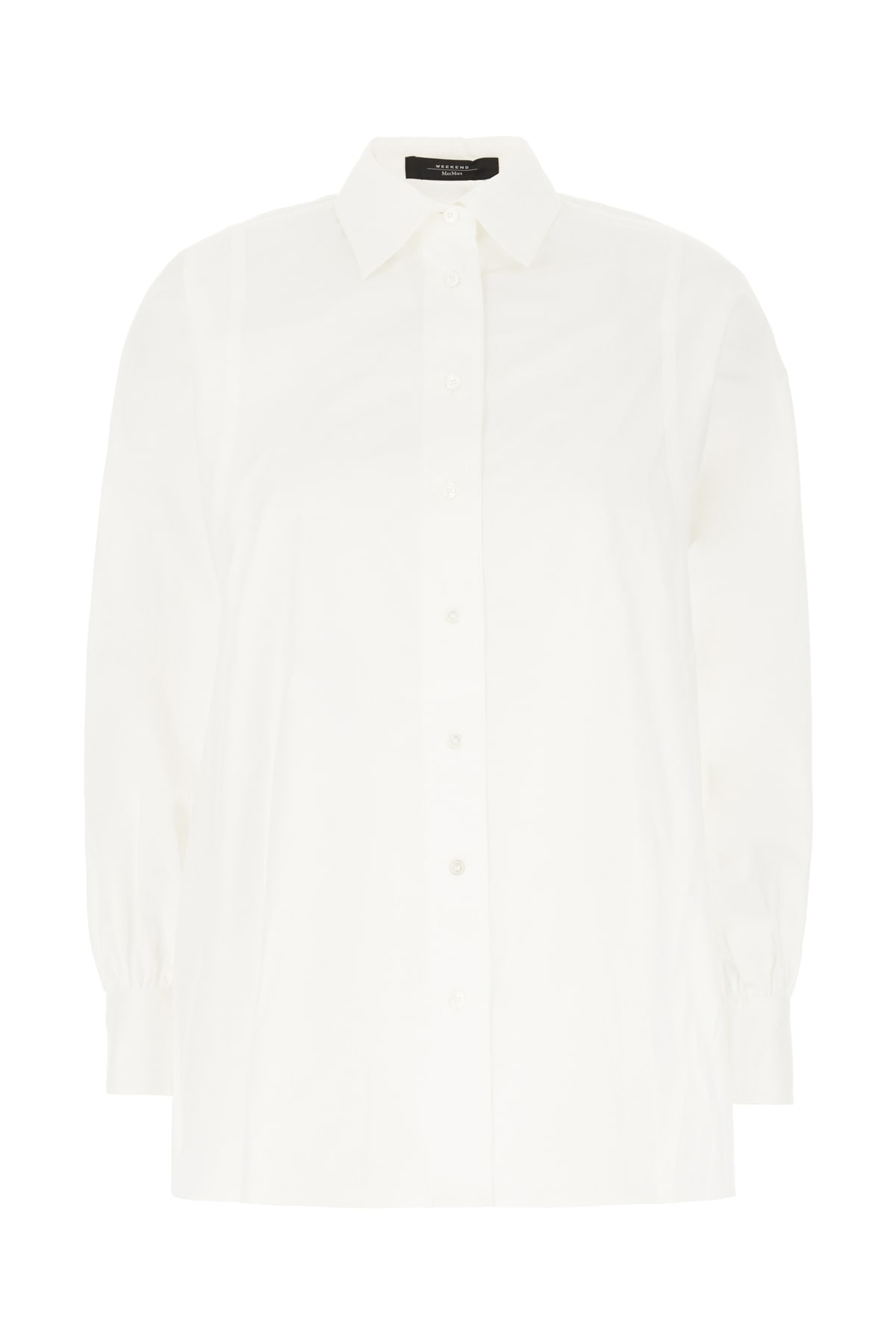 Weekend Max Mara White Poplin Oversize Shirt In Neutral