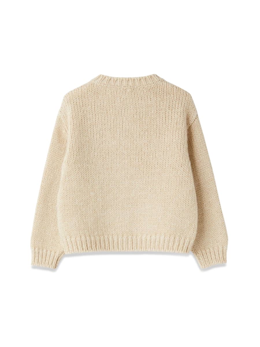 Il Gufo Ribbed-knit Cardigan In Yellow