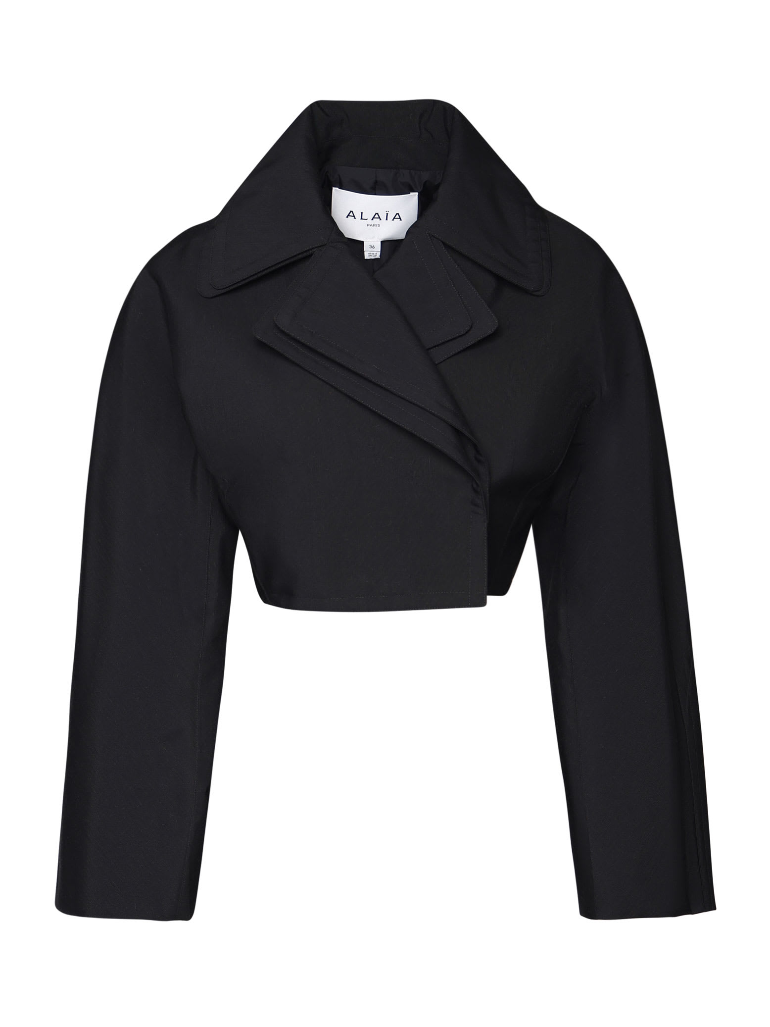 ALAÏA SHORT BLACK CABAN JACKET 