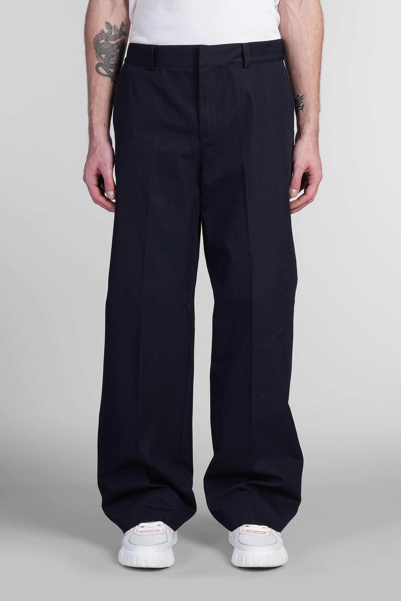 Pants In Blue Cotton