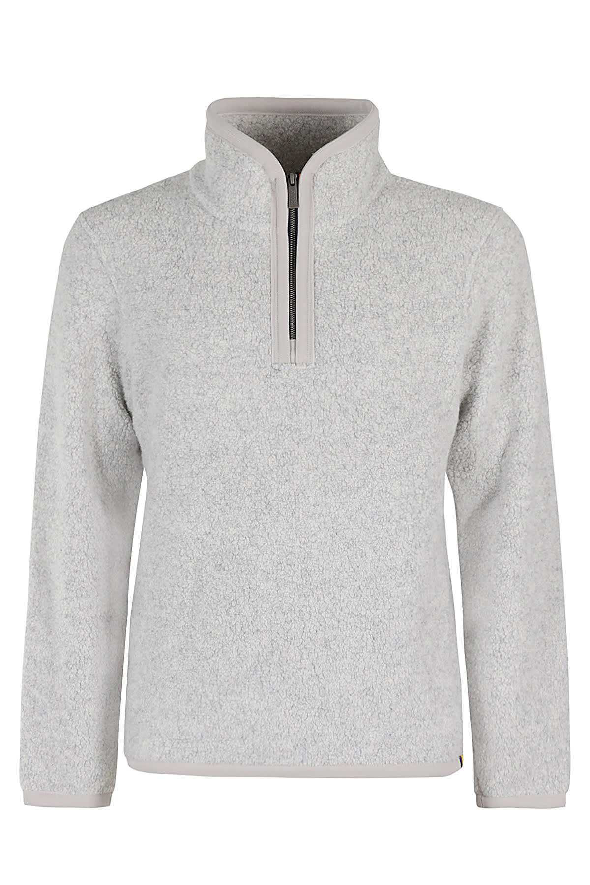 Shop K-way Ern Wool Fleece In S Lt Grey Mel