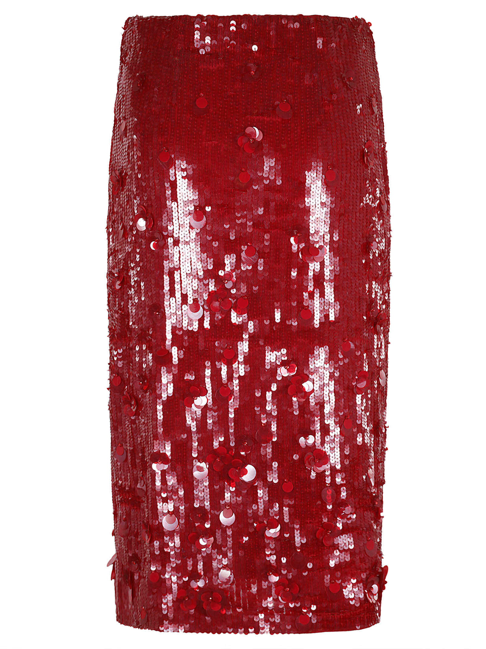 Shop P.a.r.o.s.h Glow Skirt In Red