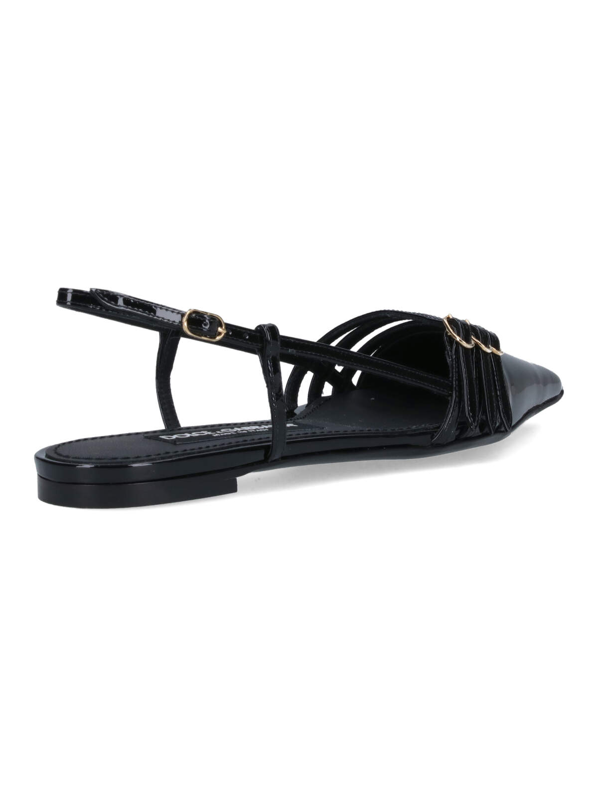 Shop Dolce & Gabbana Slingback Strap Detail In Black