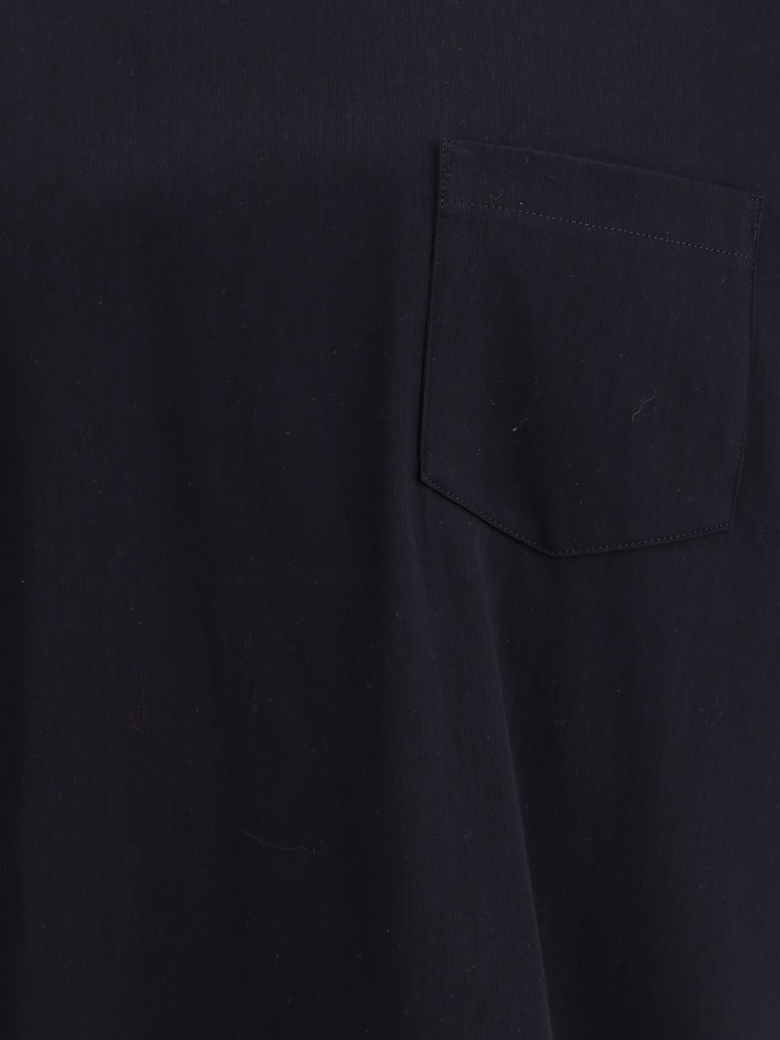 Sacai Cotton T-shirt With Multiple Pockets In Navy