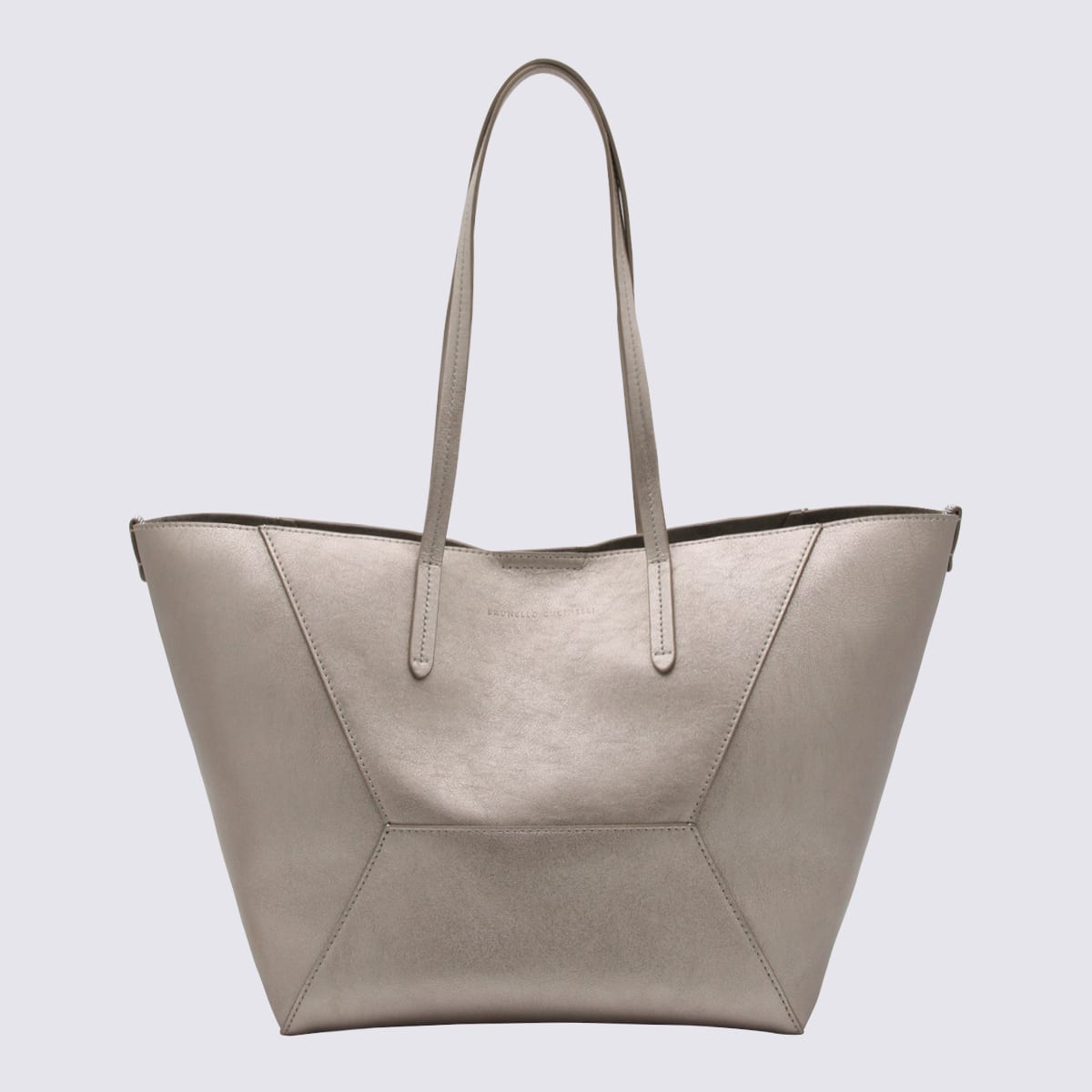 Bronze Leather Tote Bag