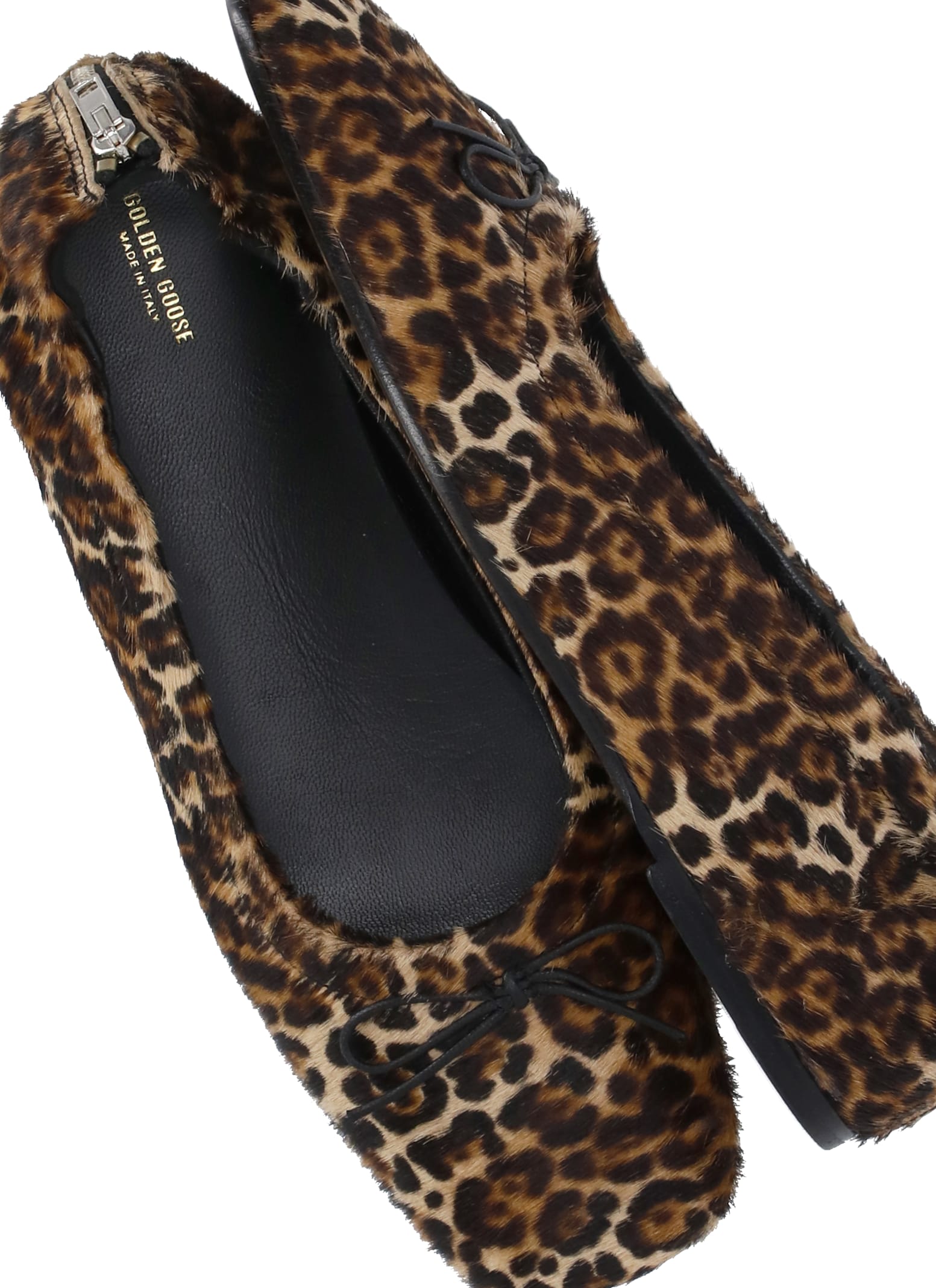 Golden Goose Animalier Ballet Shoes In Brown