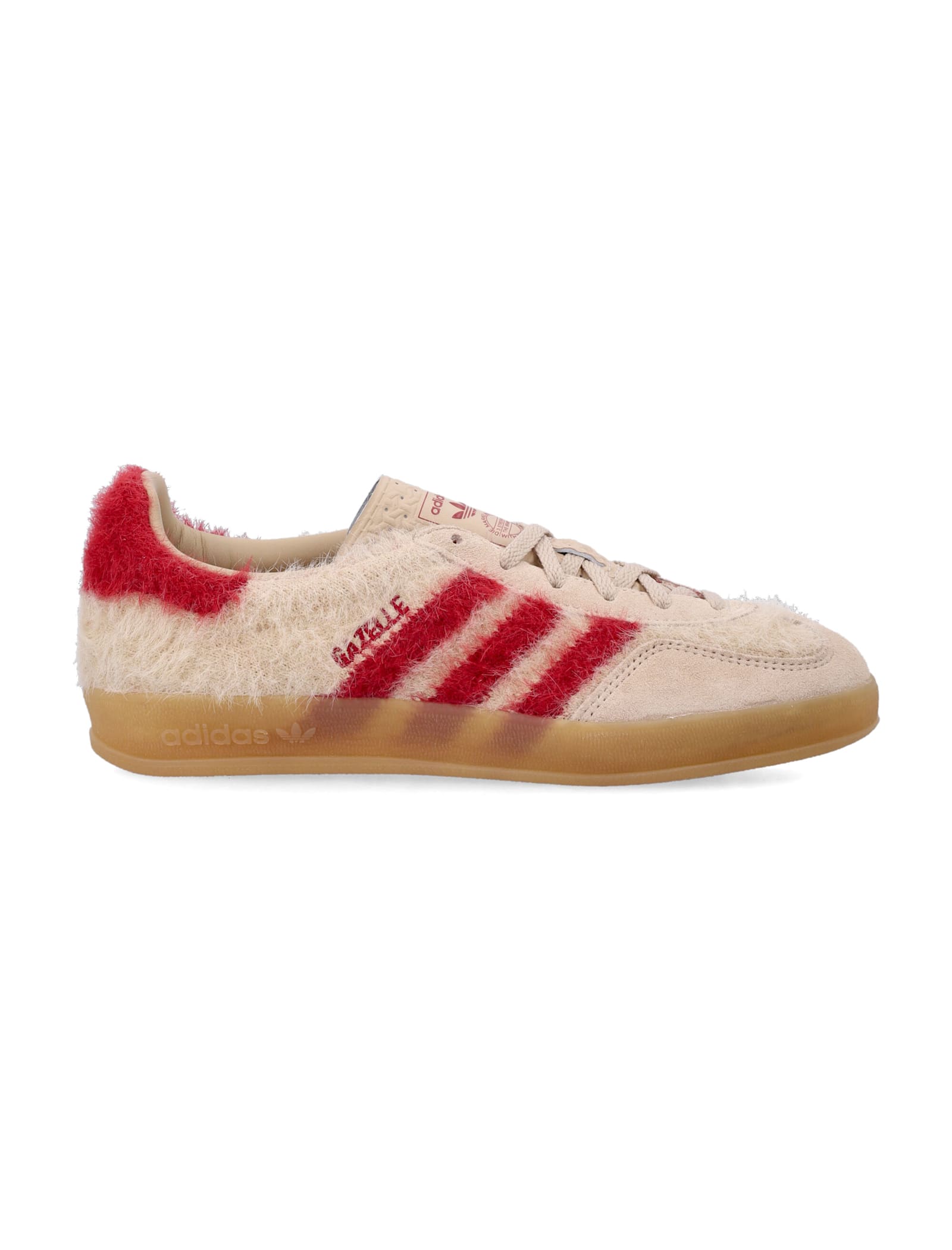 Adidas Originals Adidas Gazelle Bold Beige And Red Knit Sneakers In Multi
