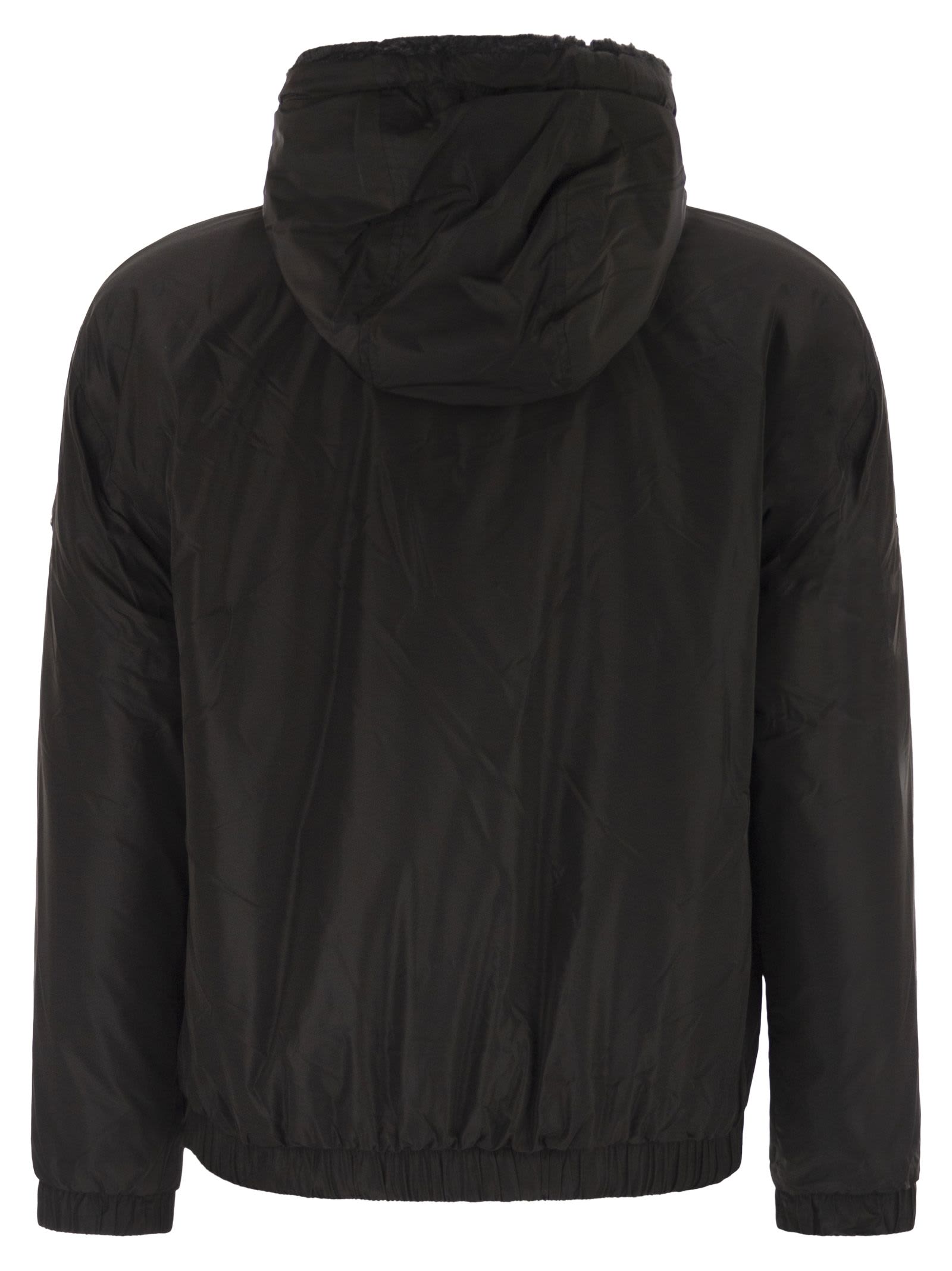Moose Knuckles Borden Bunny - Reversible Jacket With Hood In Black
