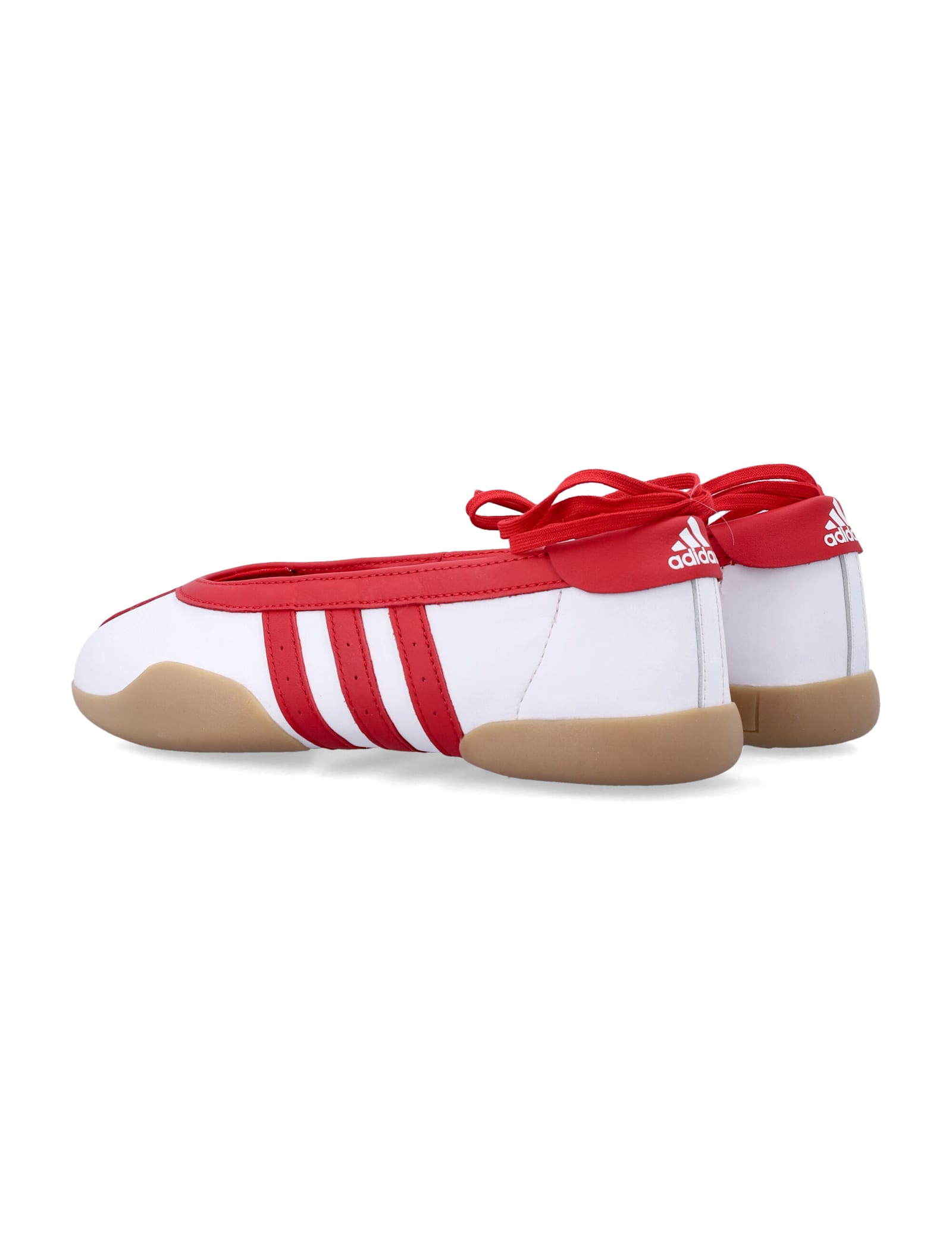 Adidas Originals Taekwondo Mei Flat Shoes White In Red