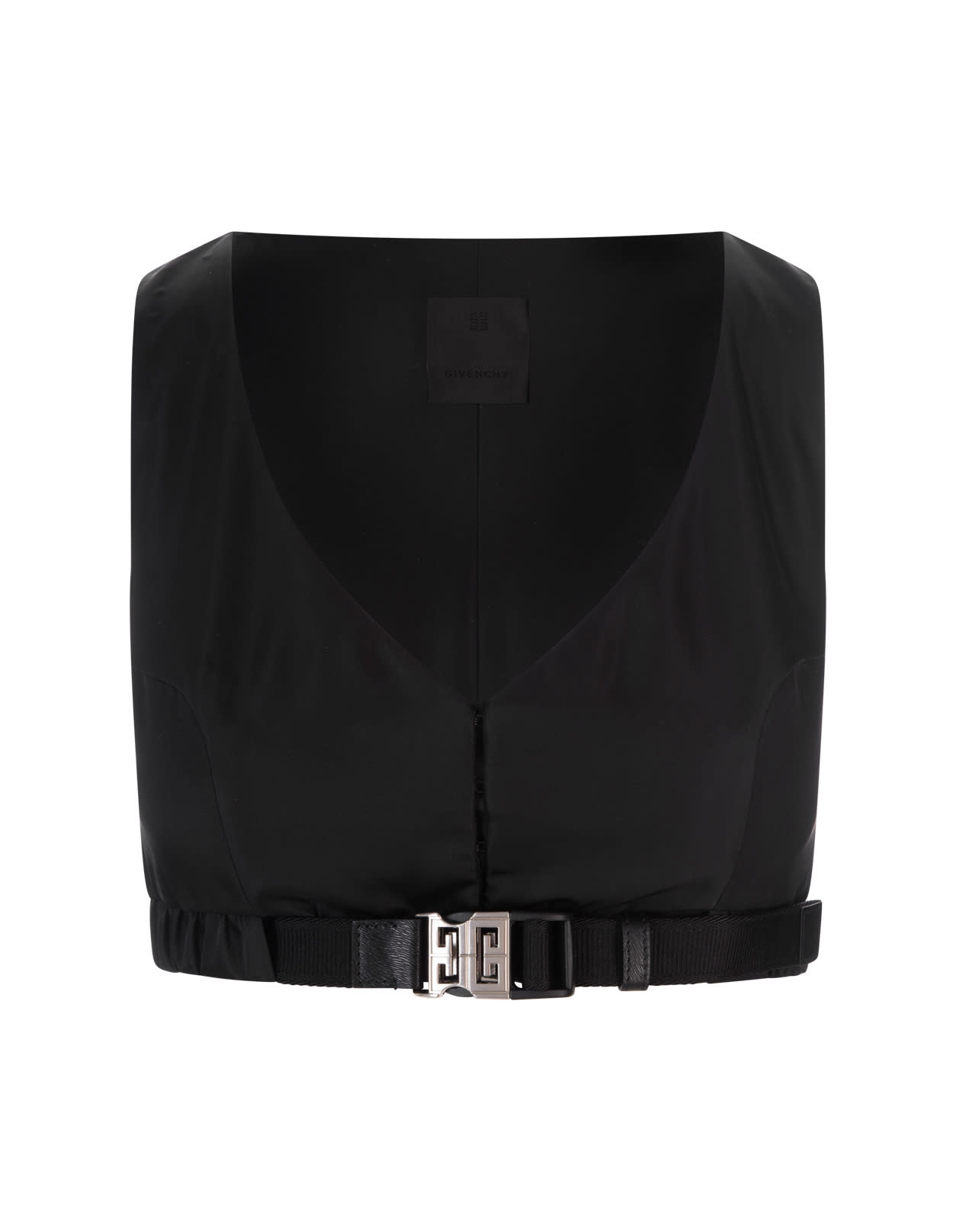 GIVENCHY BLACK 4G BUCKLE VEST TOP