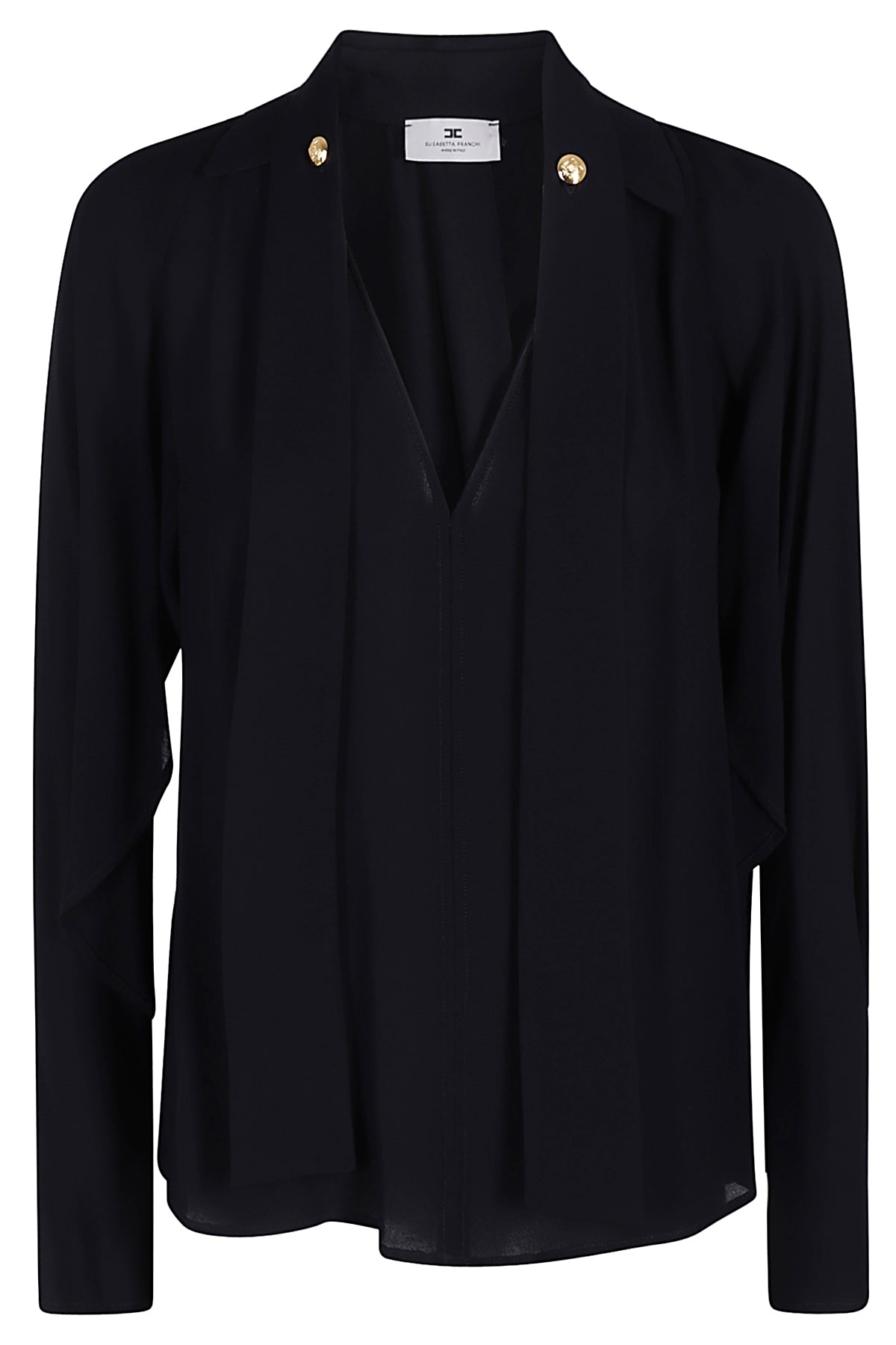 Shop Elisabetta Franchi Camicia In Nero