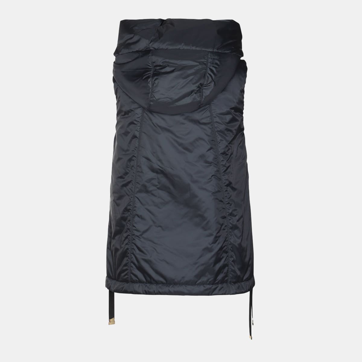 Max Mara The Cube Navy Down Jacket In Pattern