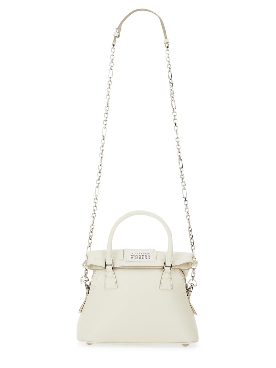 Shop Maison Margiela 5ac Classique Micro Bag In White