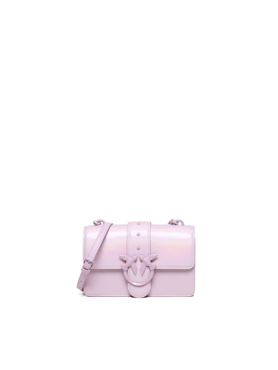 Shop Pinko Mini Love Bag One Simply In Lilla-block Color