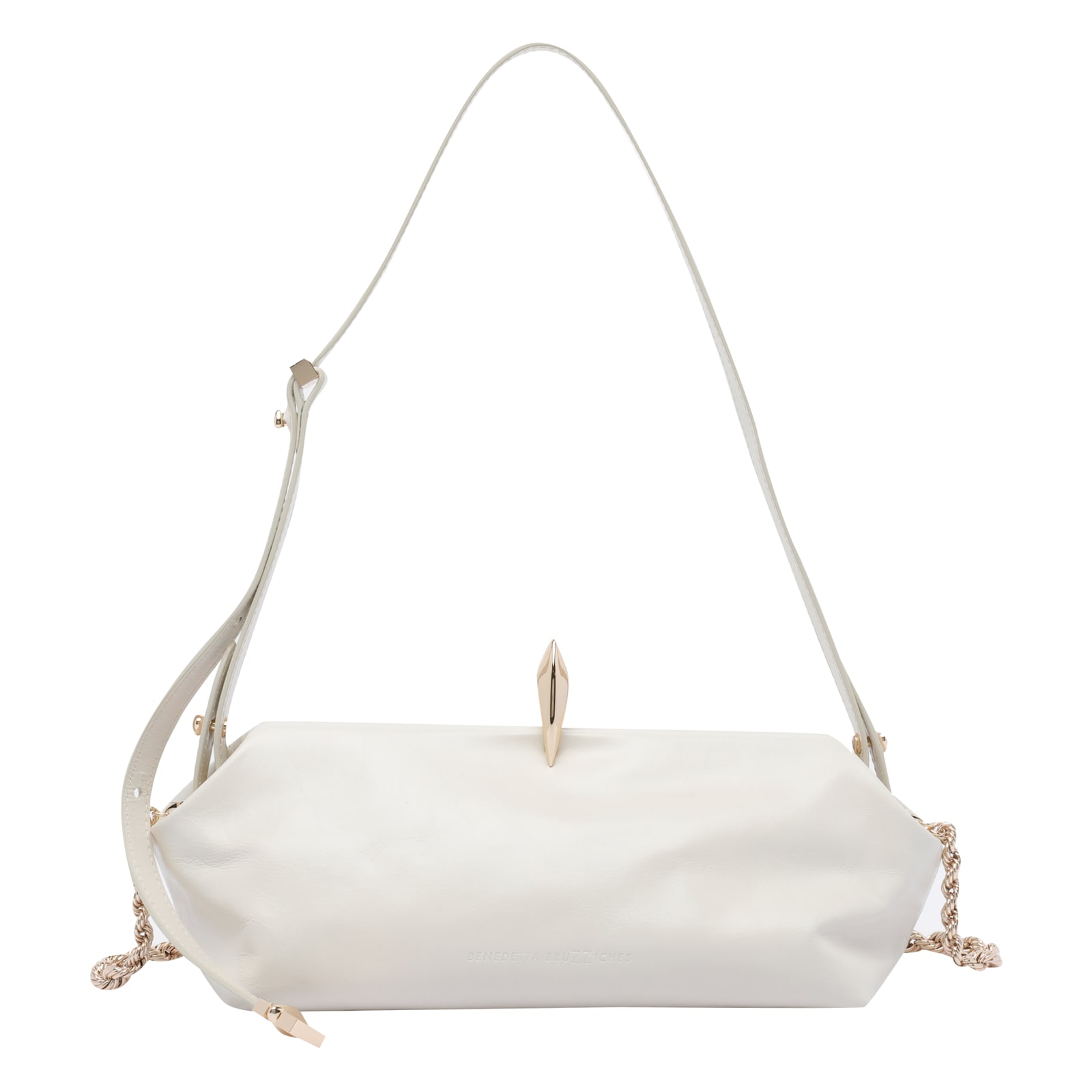 Benedetta Bruzziches Sophia La Petite Shoulder Bag In White