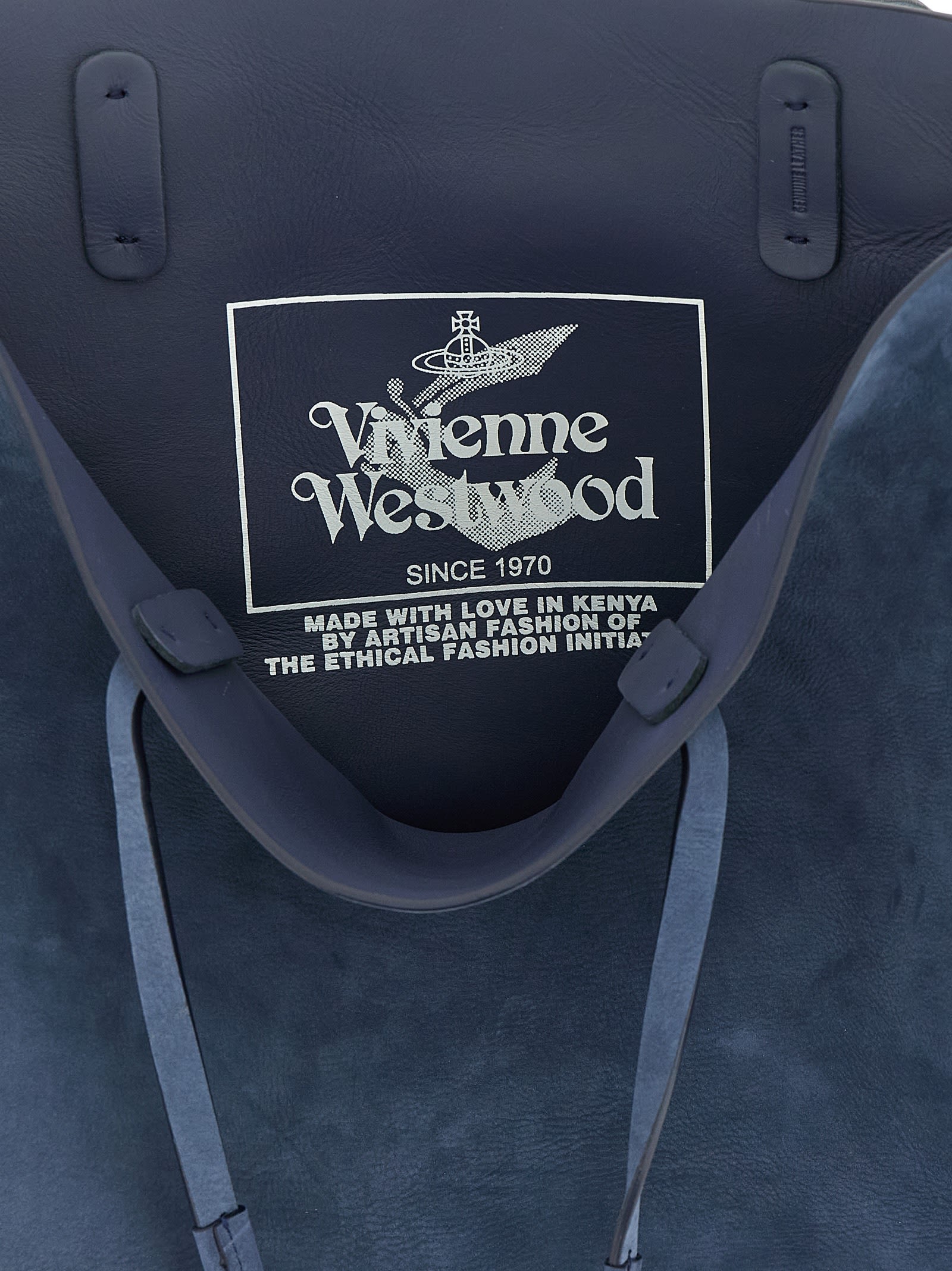 Vivienne Westwood Versatile Tote Bag Dual Handles In Blue