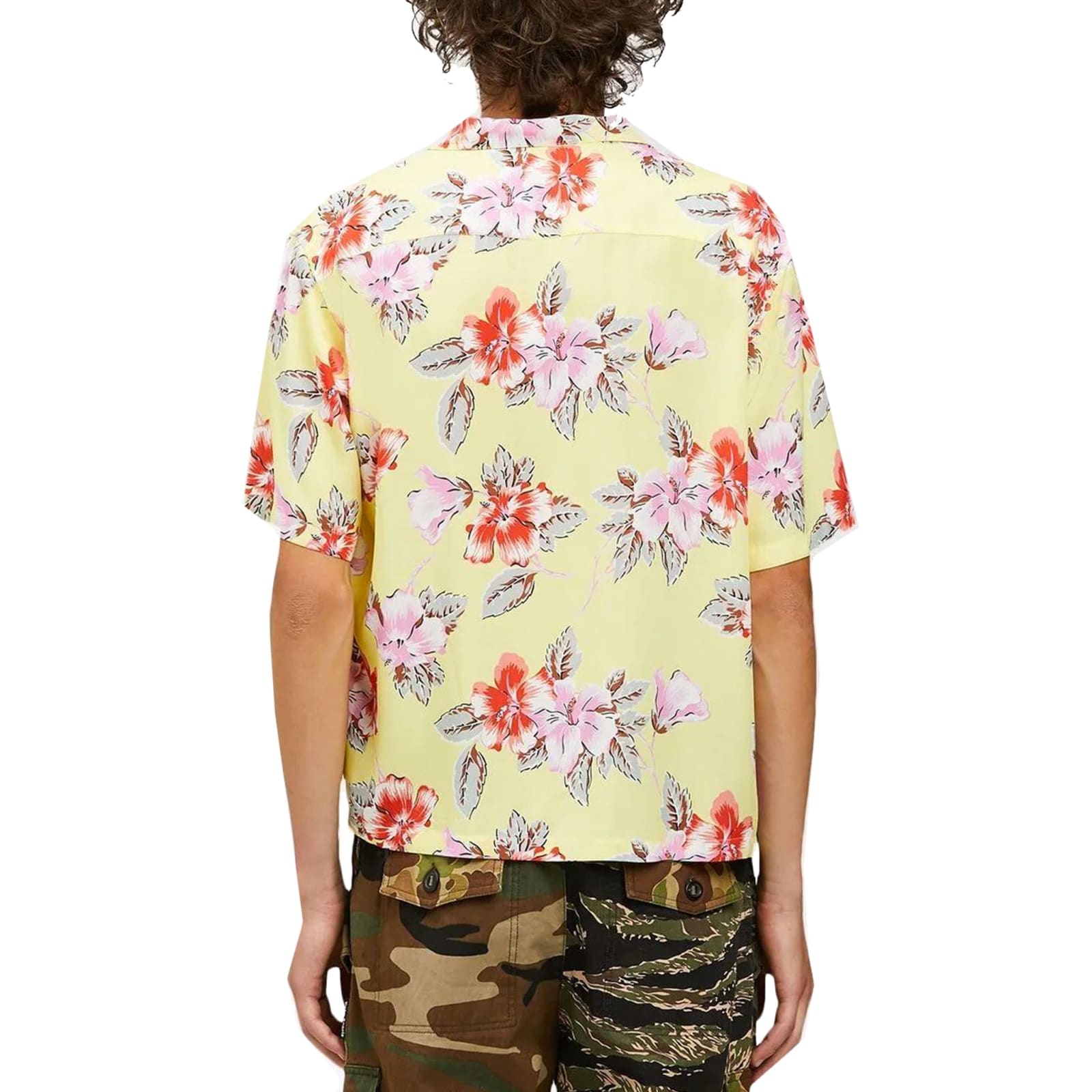 Shop Palm Angels Printed Shirt In Yellow