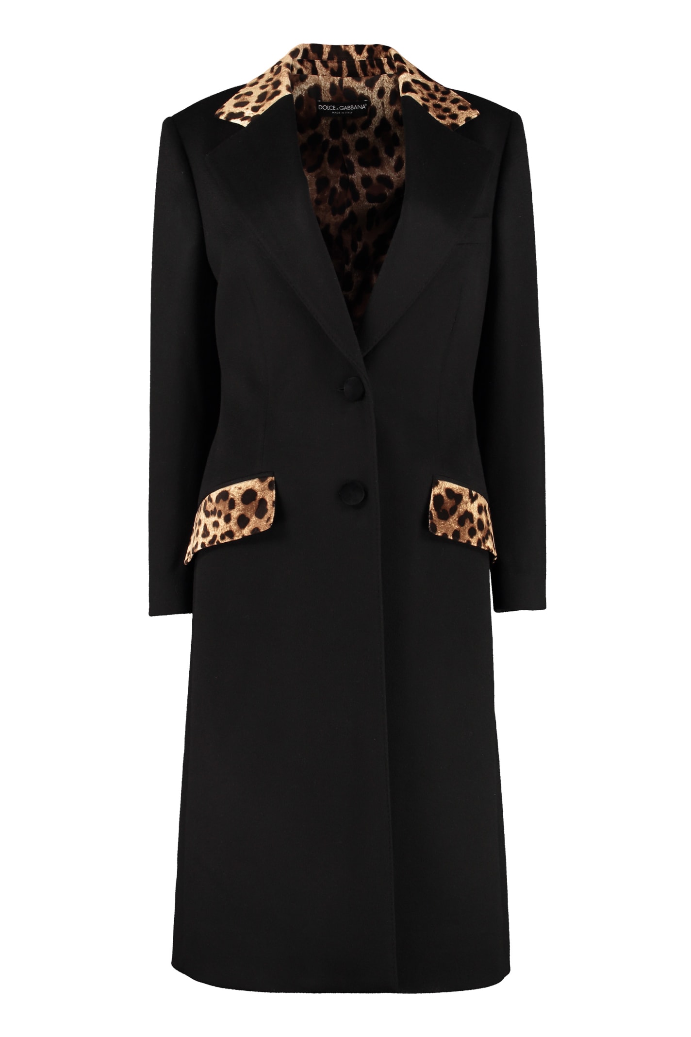 DOLCE & GABBANA WOOL AND CASHMERE COAT,11171539