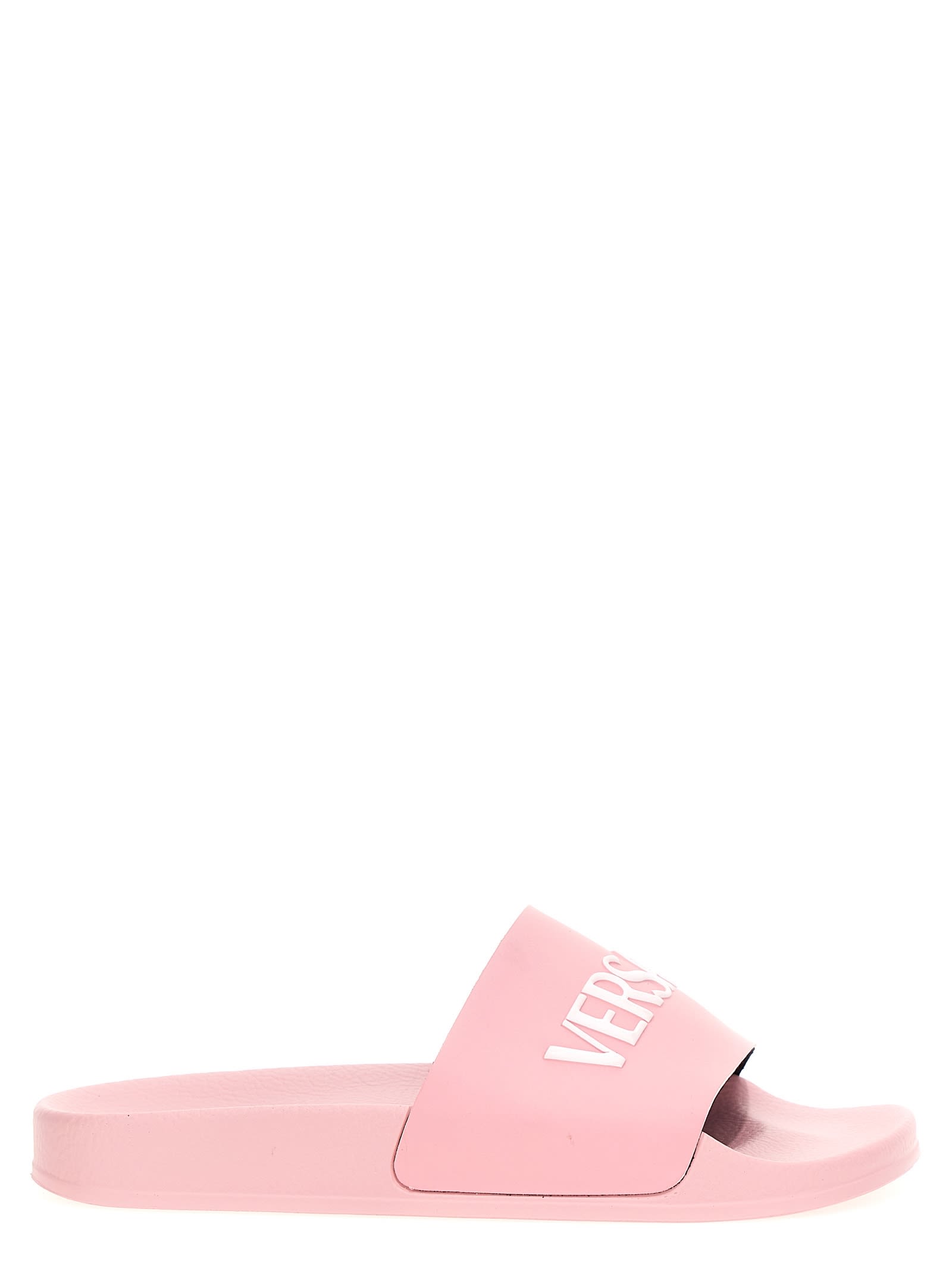 Versace Kids' Logo Slides In Pink