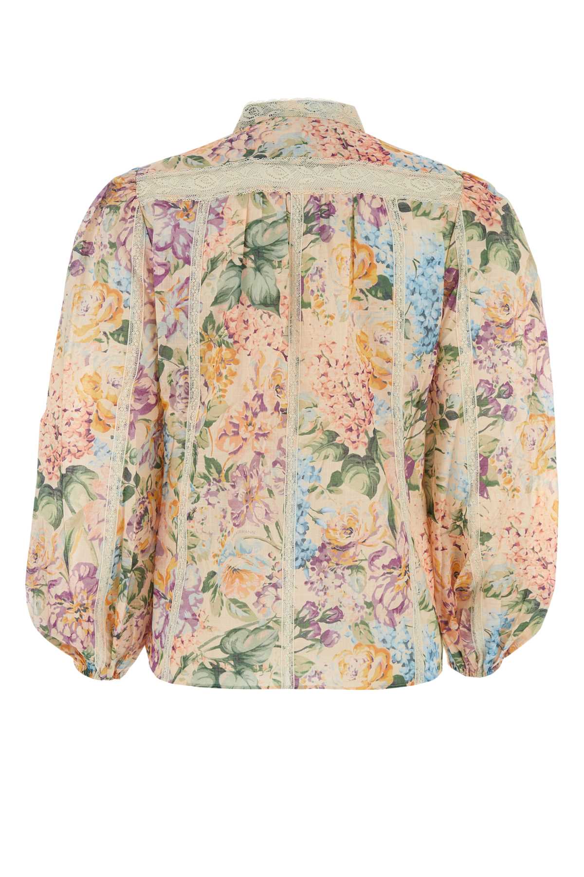 Shop Zimmermann Printed Cotton Halliday Shirt In Multiwatercolourfloral