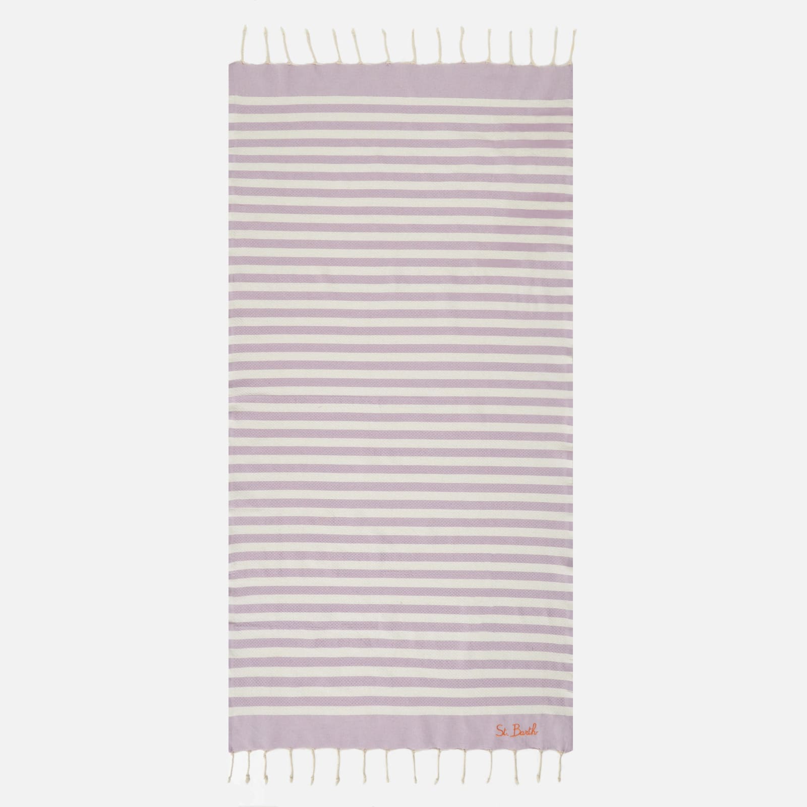 Mc2 Saint Barth Fouta Classic Honeycomb With Striped In Pink